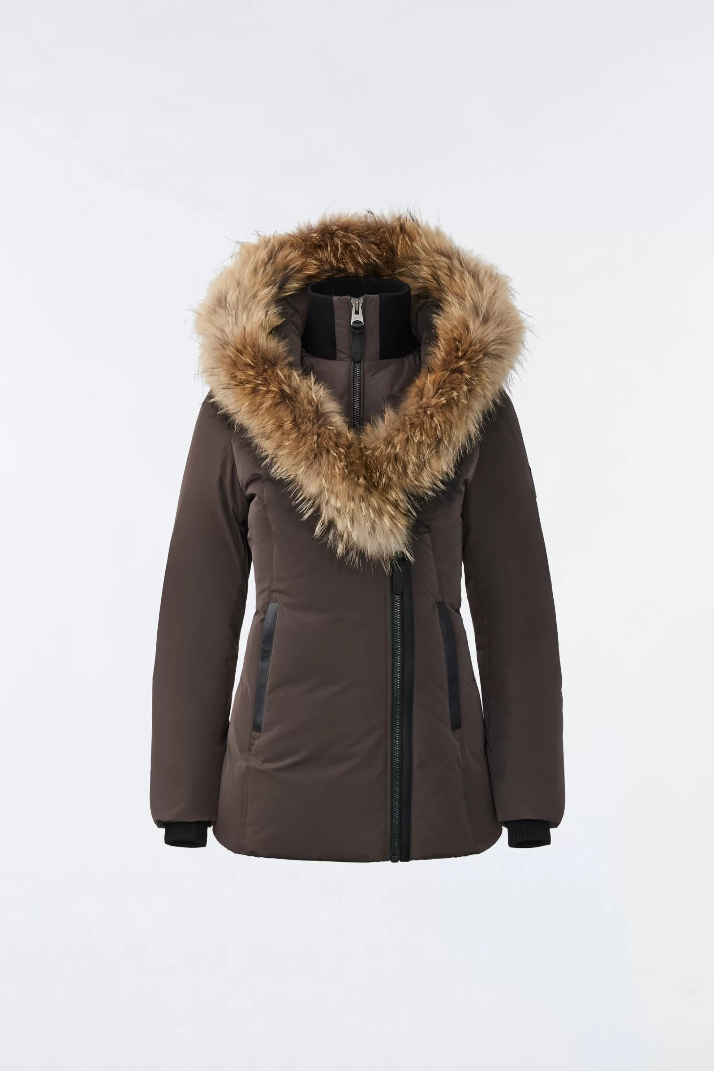 Adali, Down Coat With Natural Fur Signature Collar For Ladies | ® US | Mackage Cheap