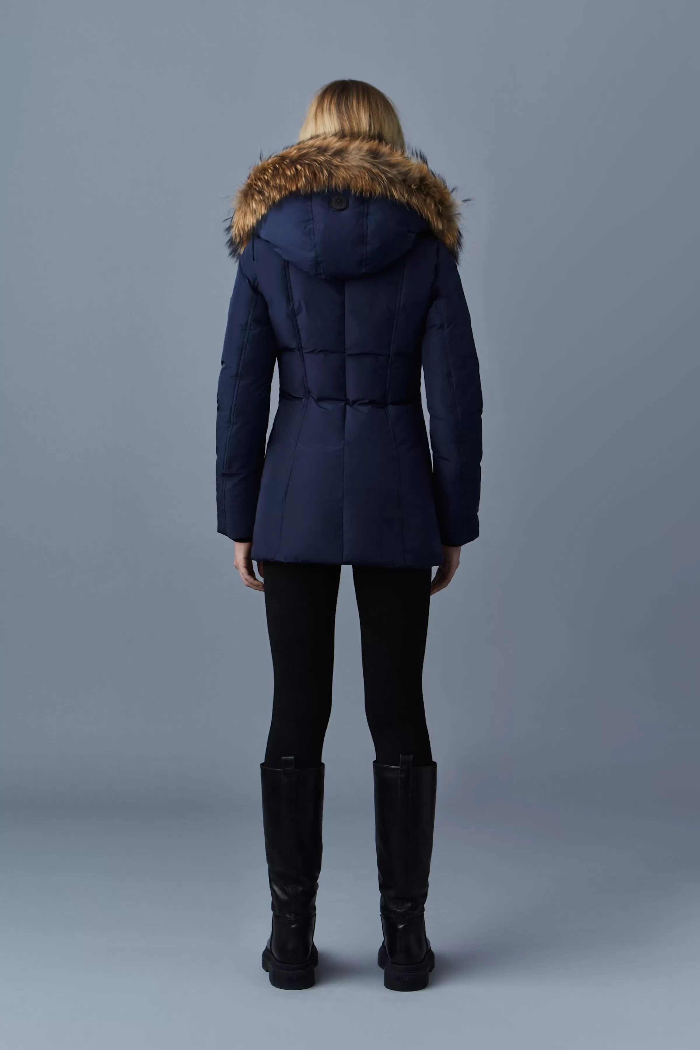 Adali, Down Coat With Natural Fur Signature Collar For Ladies | ® US | Mackage Cheap