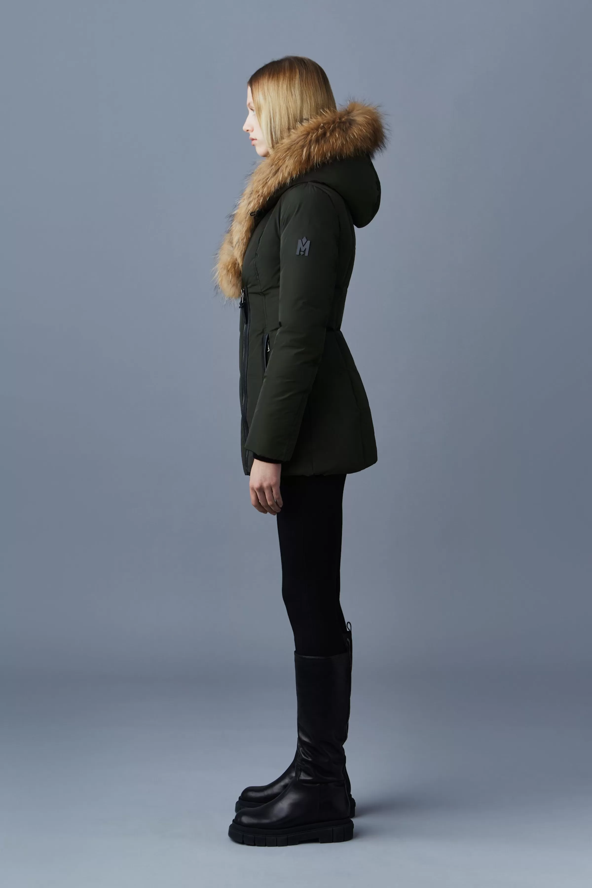 Adali, Down Coat With Natural Fur Signature Collar For Ladies | ® US | Mackage Best