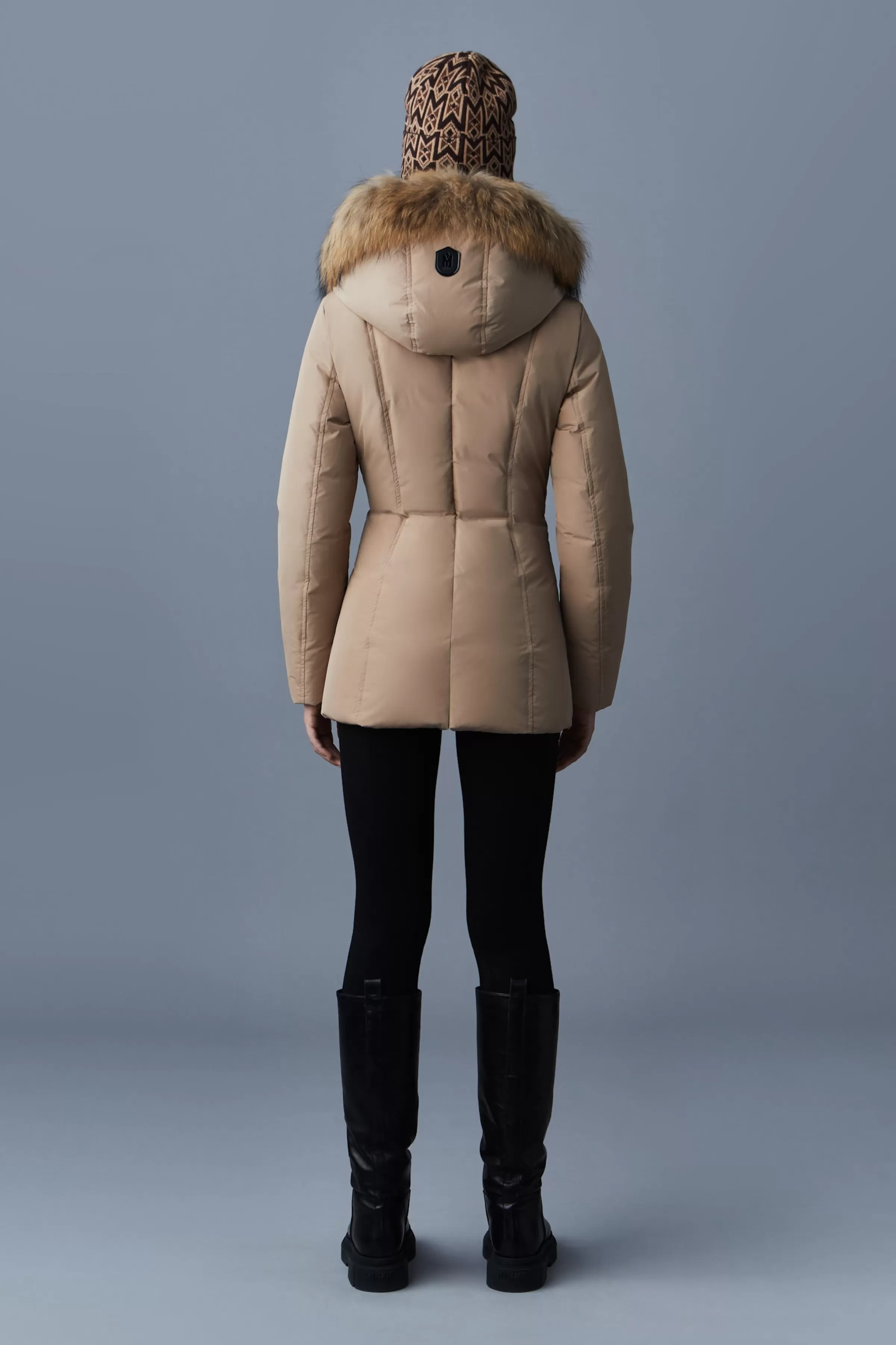 Adali, Down Coat With Natural Fur Signature Collar For Ladies | ® US | Mackage Best
