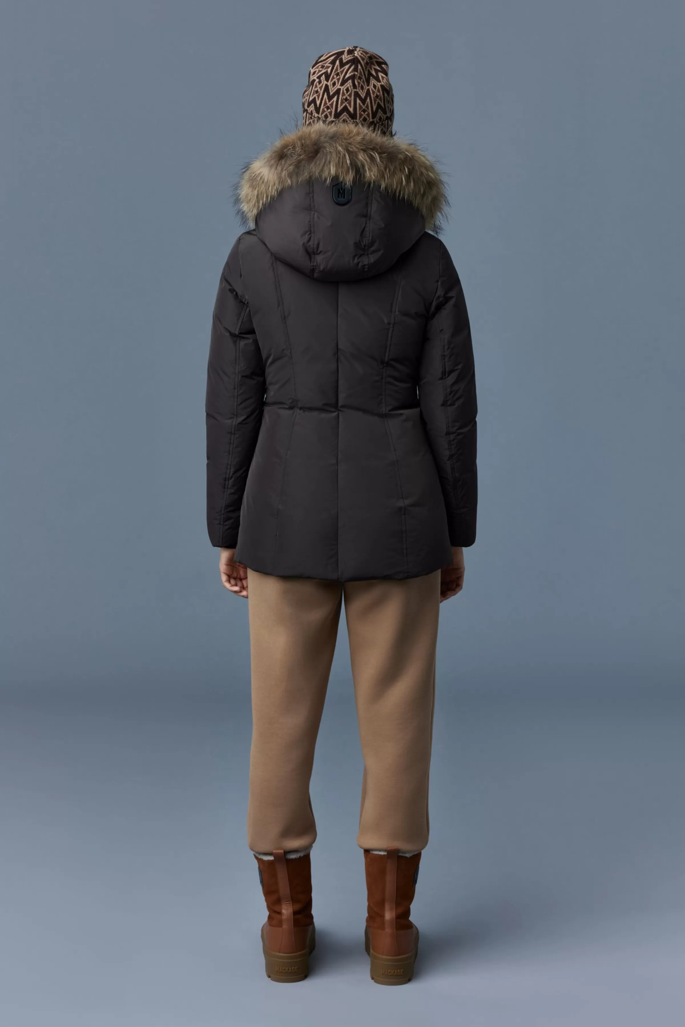 Adali, Down Coat With Natural Fur Signature Collar For Ladies | ® US | Mackage Best