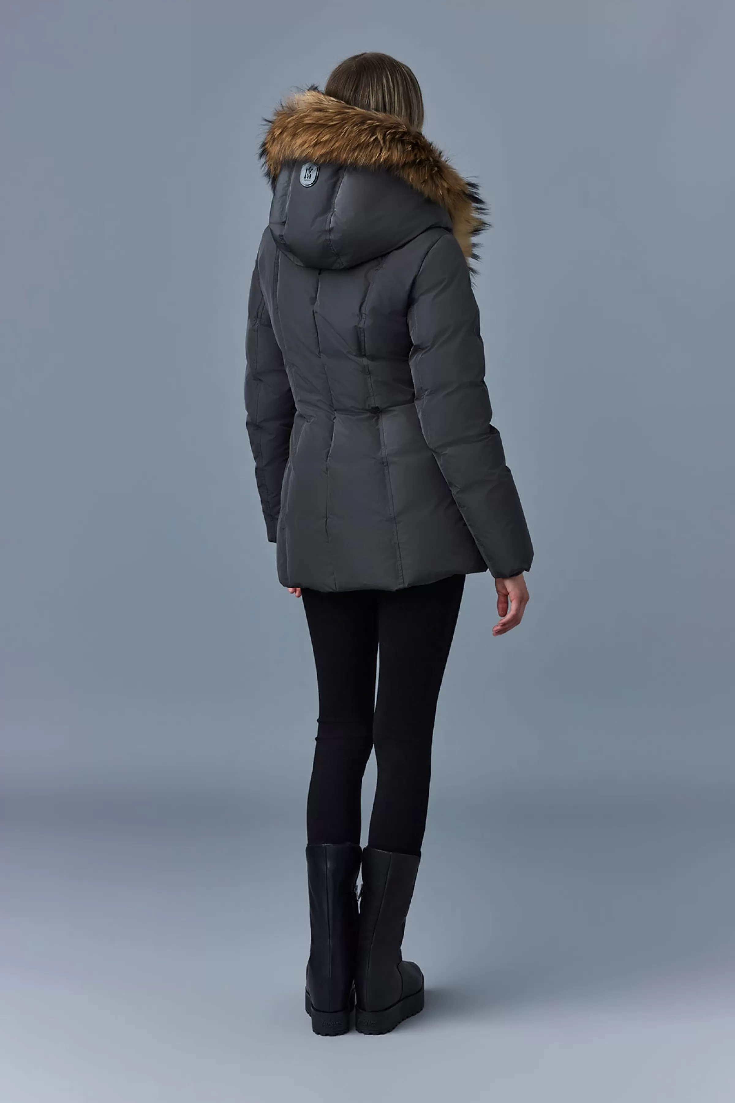 Adali, Down Coat With Natural Fur Signature Collar For Ladies | ® US | Mackage Best