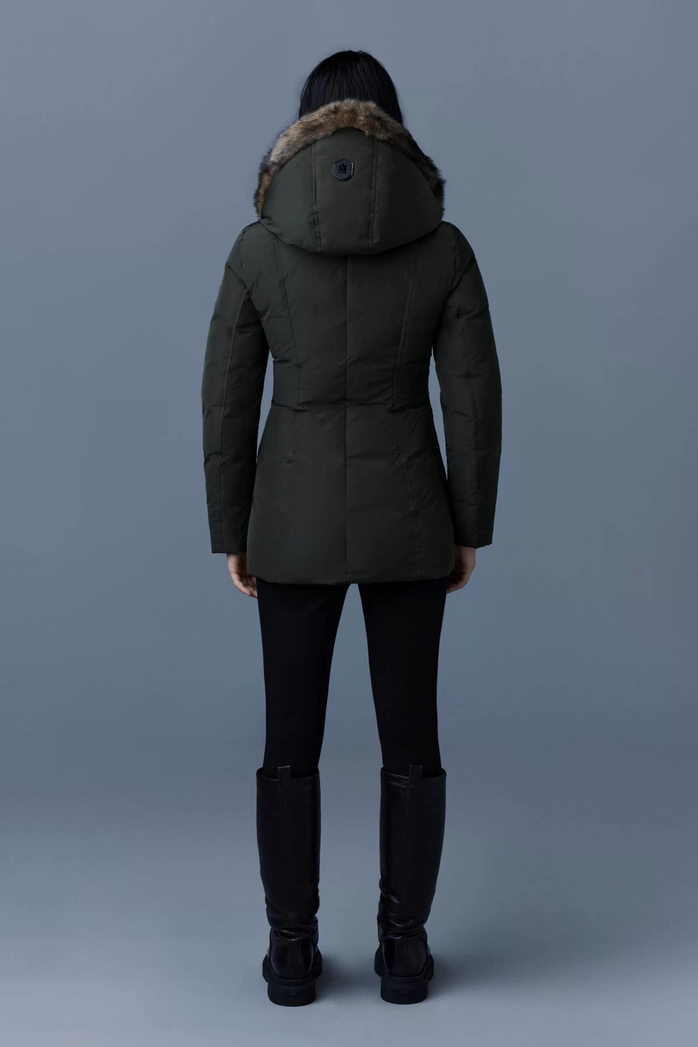Adali, Down Coat With Sheepskin Signature Collar For Ladies | ® US | Mackage Discount