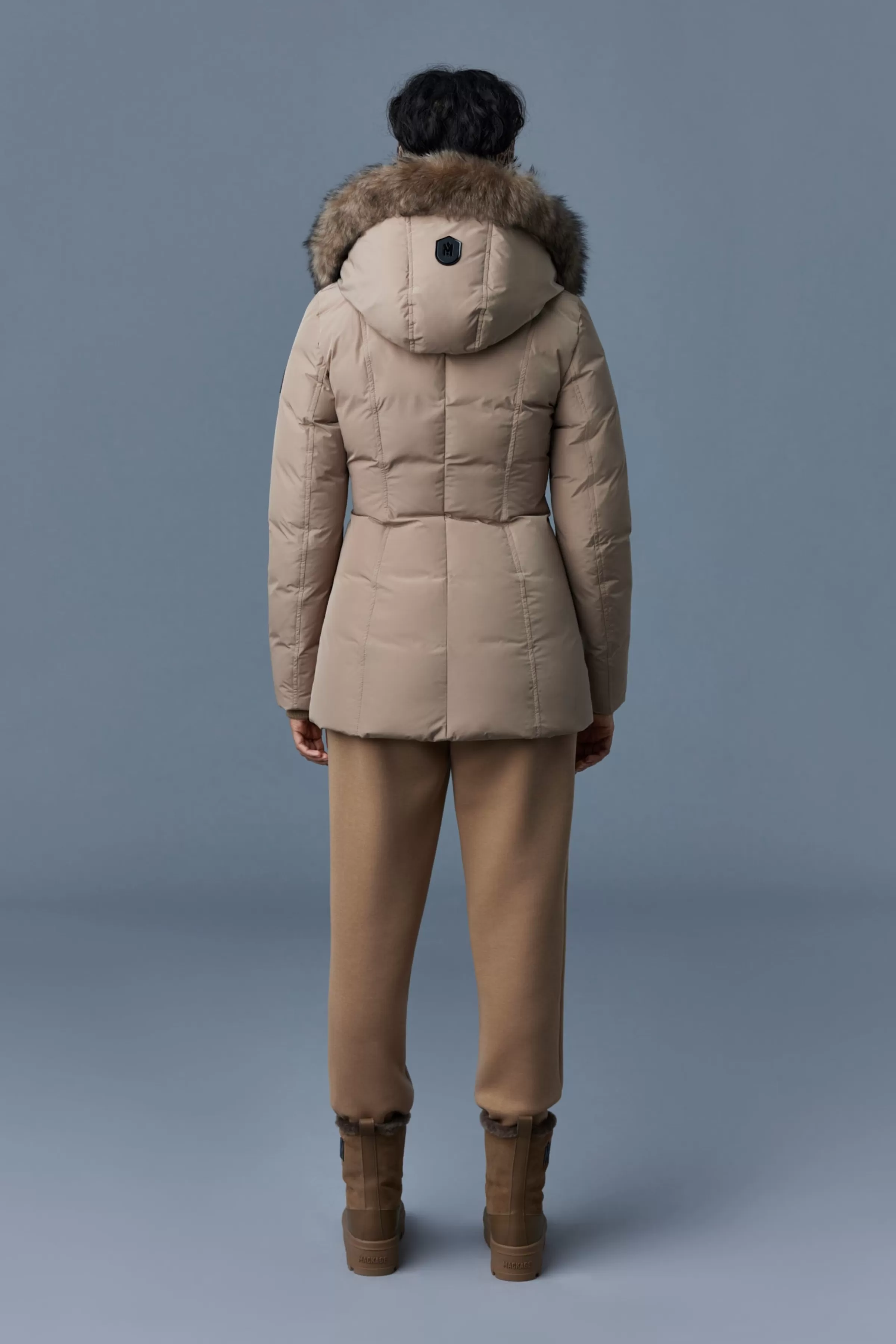 Adali, Down Coat With Sheepskin Signature Collar For Ladies | ® US | Mackage Discount
