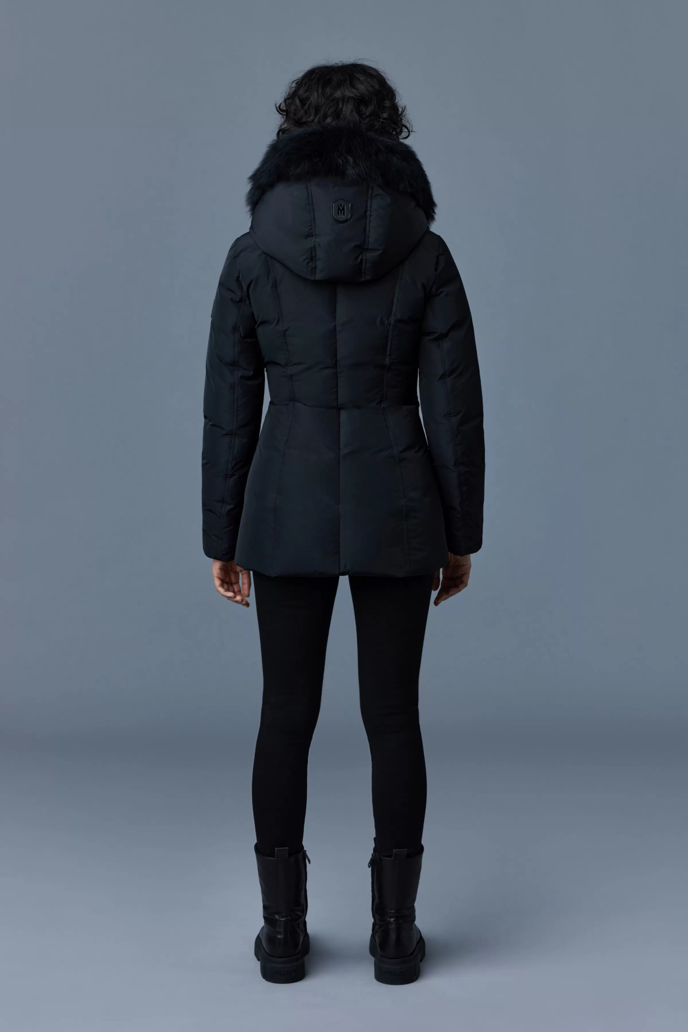 Adali, Down Coat With Sheepskin Signature Collar For Ladies | ® US | Mackage Discount