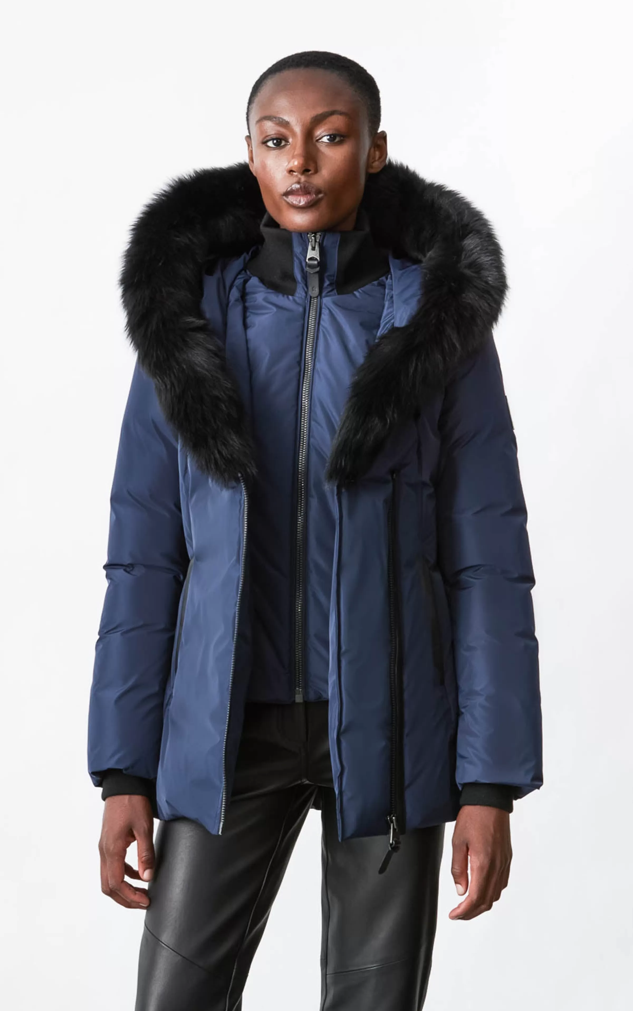 Adali, Down Coat With Sheepskin Signature Collar For Ladies | ® US | Mackage Discount