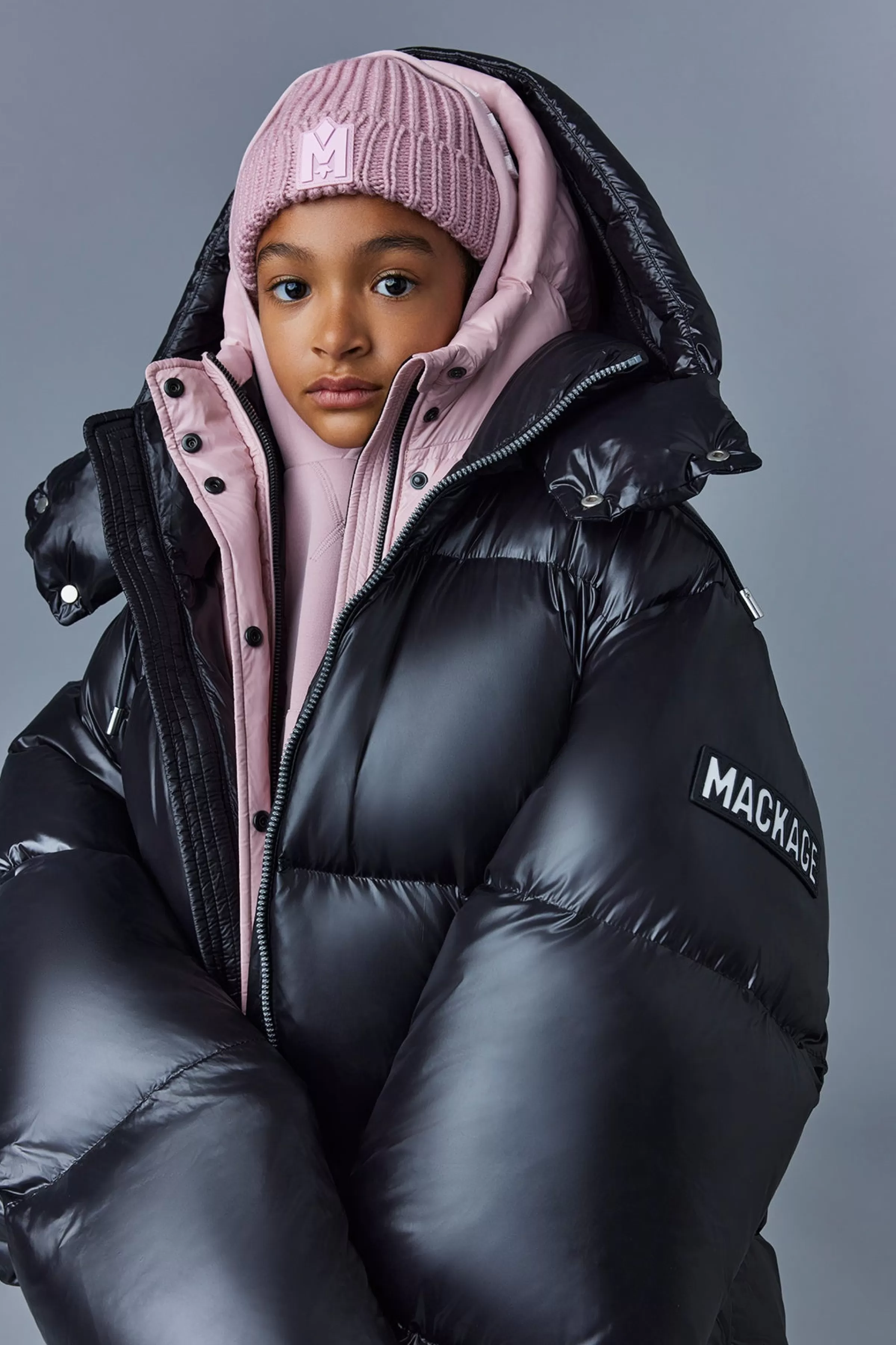 Alannis, Lustrous Medium Down Parka With Hood For Kids (8-14 Years) | ® US | Mackage Shop