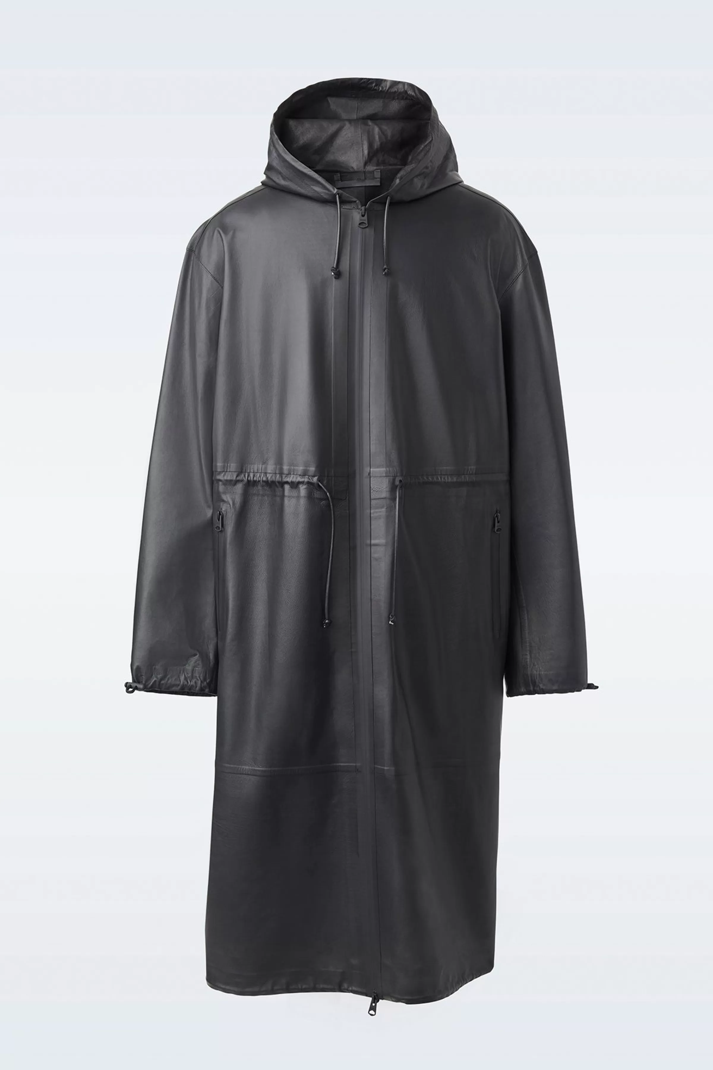 Alban, Monochromatic Leather Coat With Hood For Men | ® US | Mackage Shop