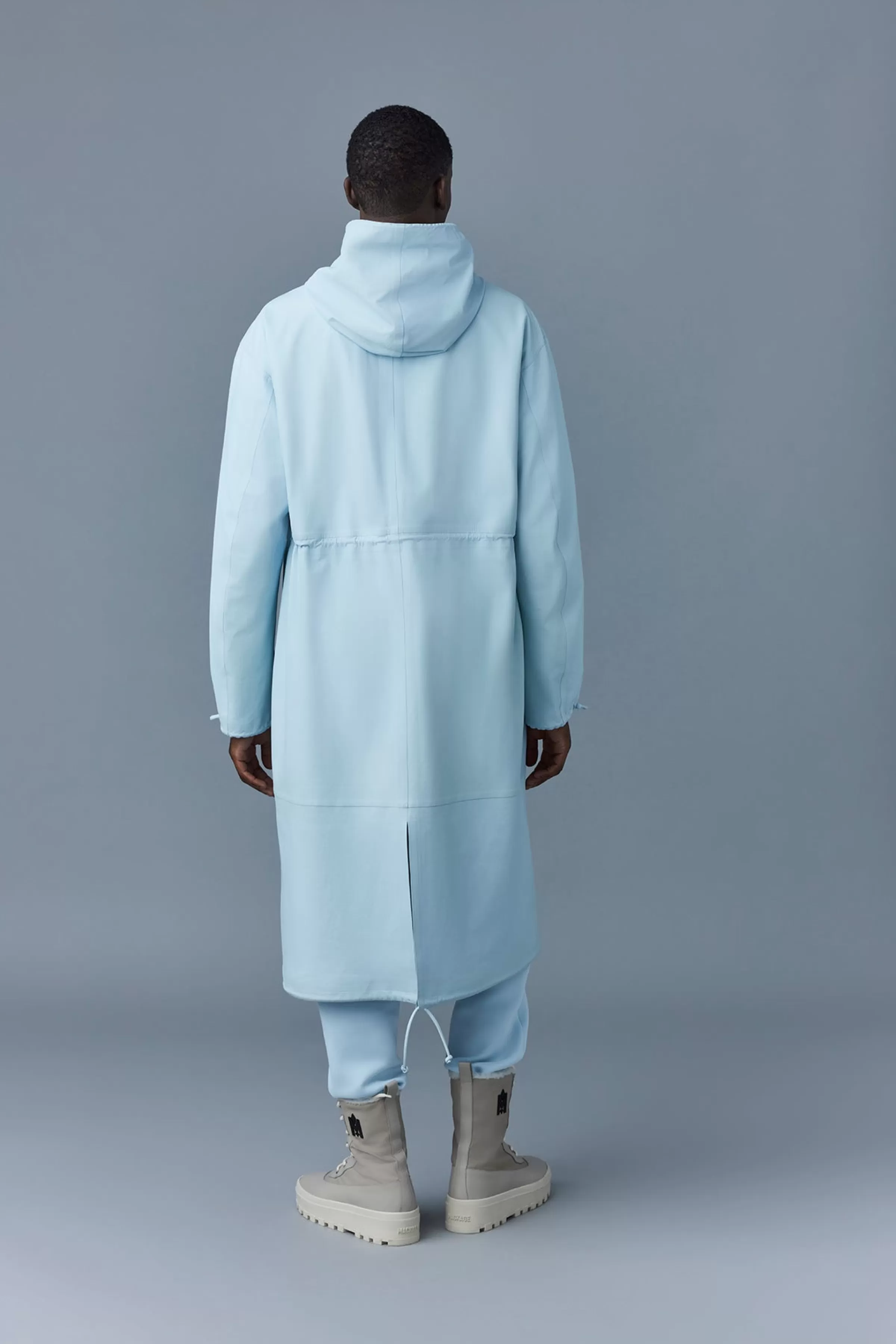 Alban, Monochromatic Leather Coat With Hood For Men | ® US | Mackage Shop