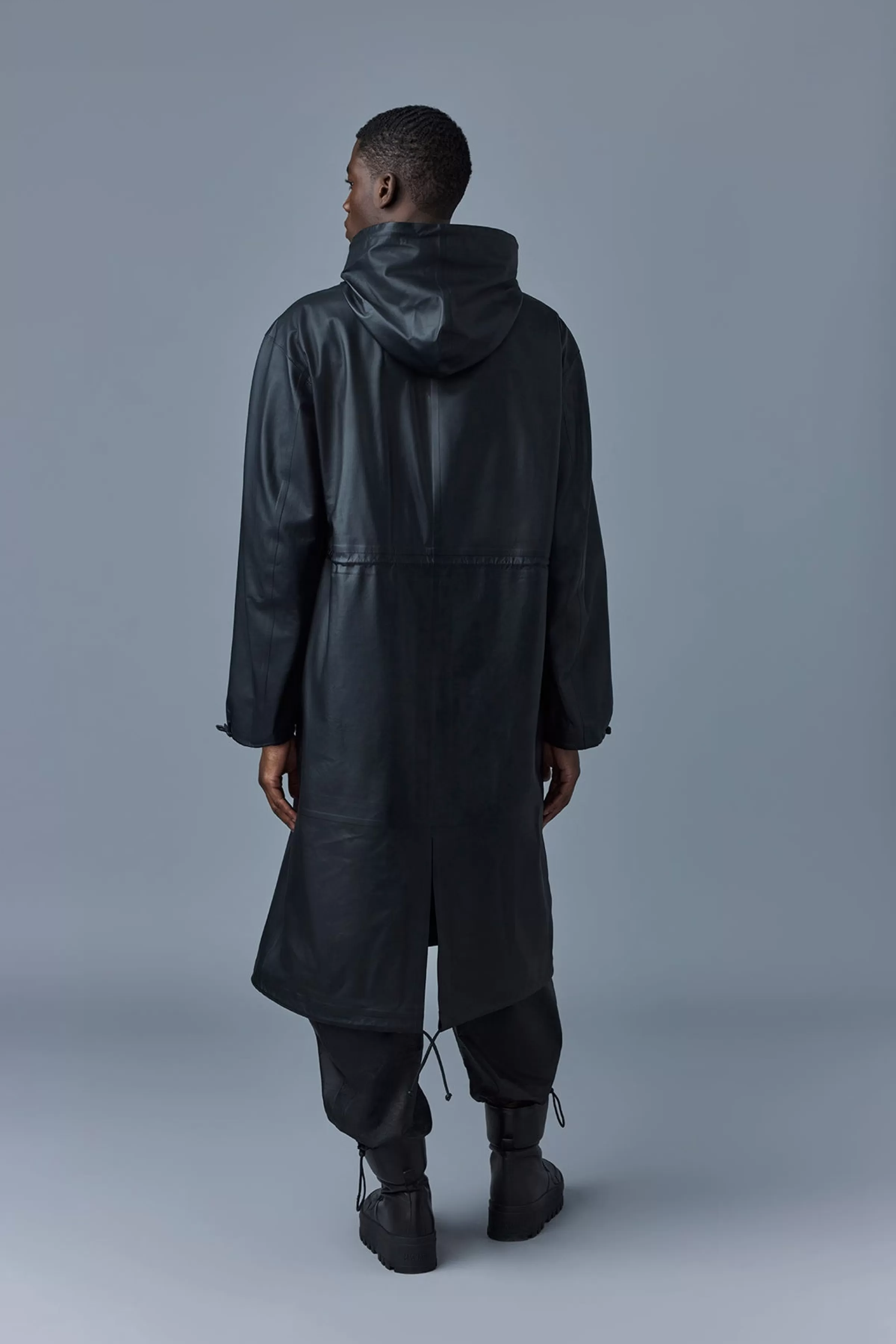 Alban, Monochromatic Leather Coat With Hood For Men | ® US | Mackage Shop