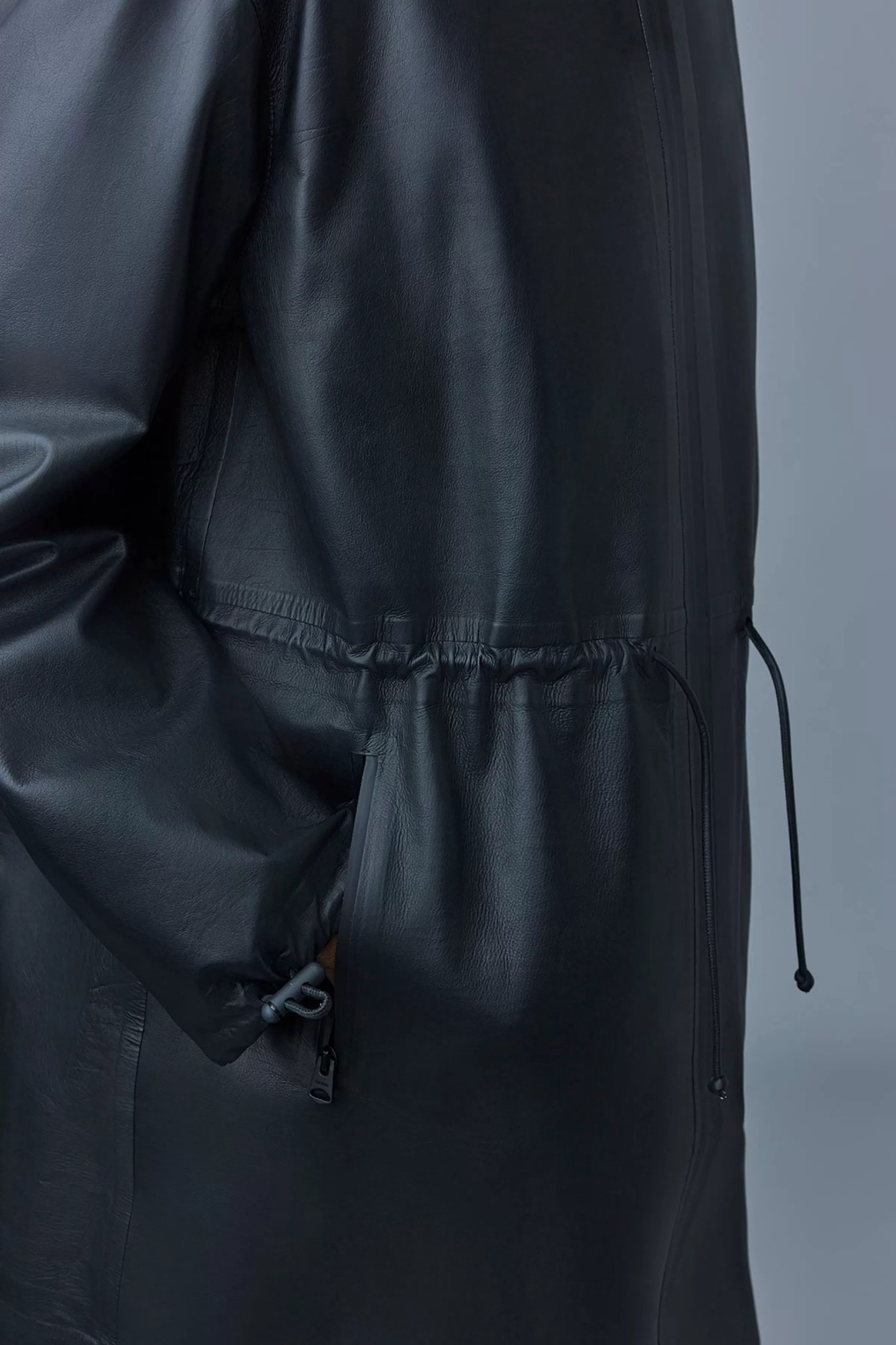 Alban, Monochromatic Leather Coat With Hood For Men | ® US | Mackage Shop