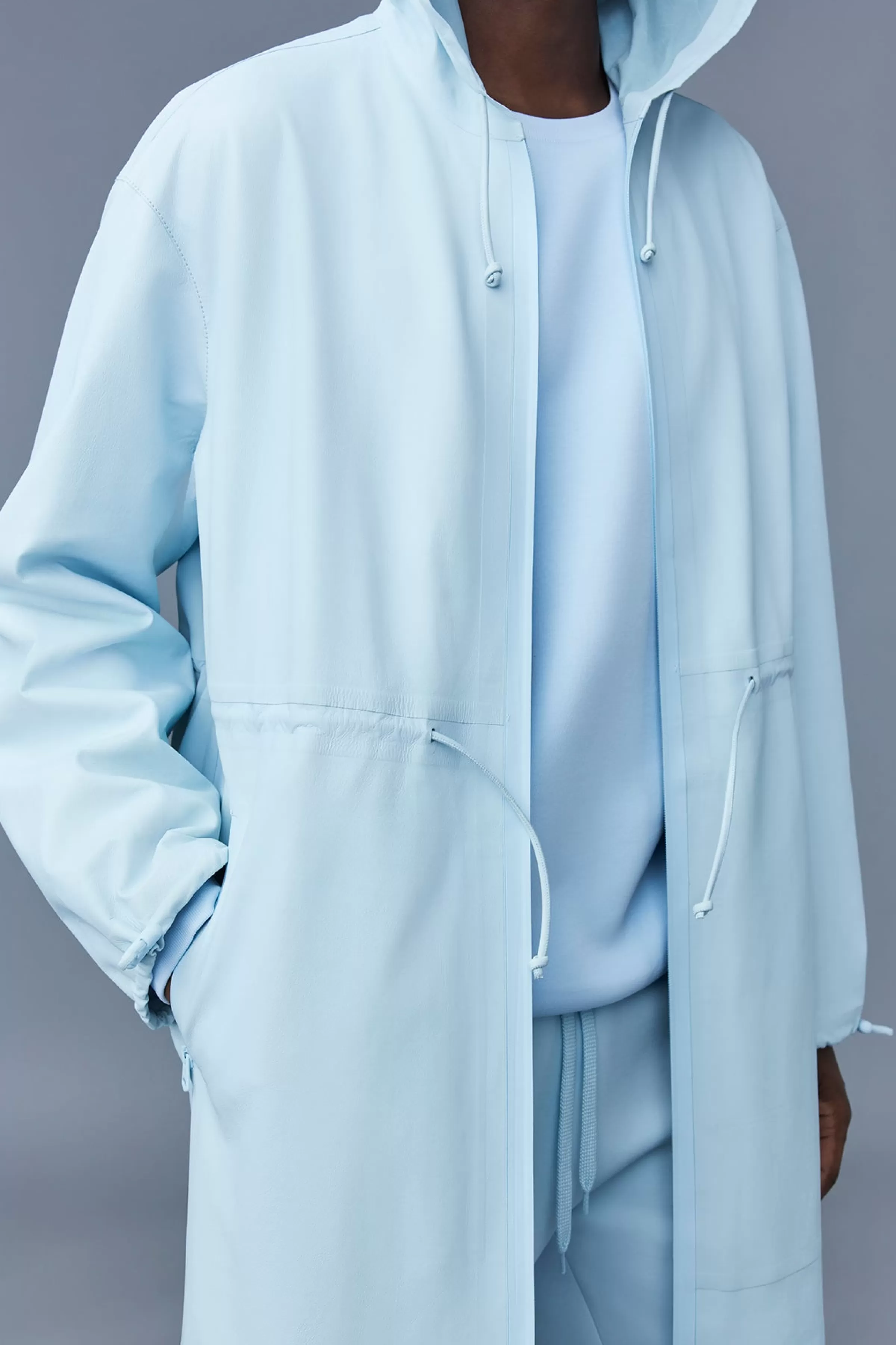 Alban, Monochromatic Leather Coat With Hood For Men | ® US | Mackage Shop
