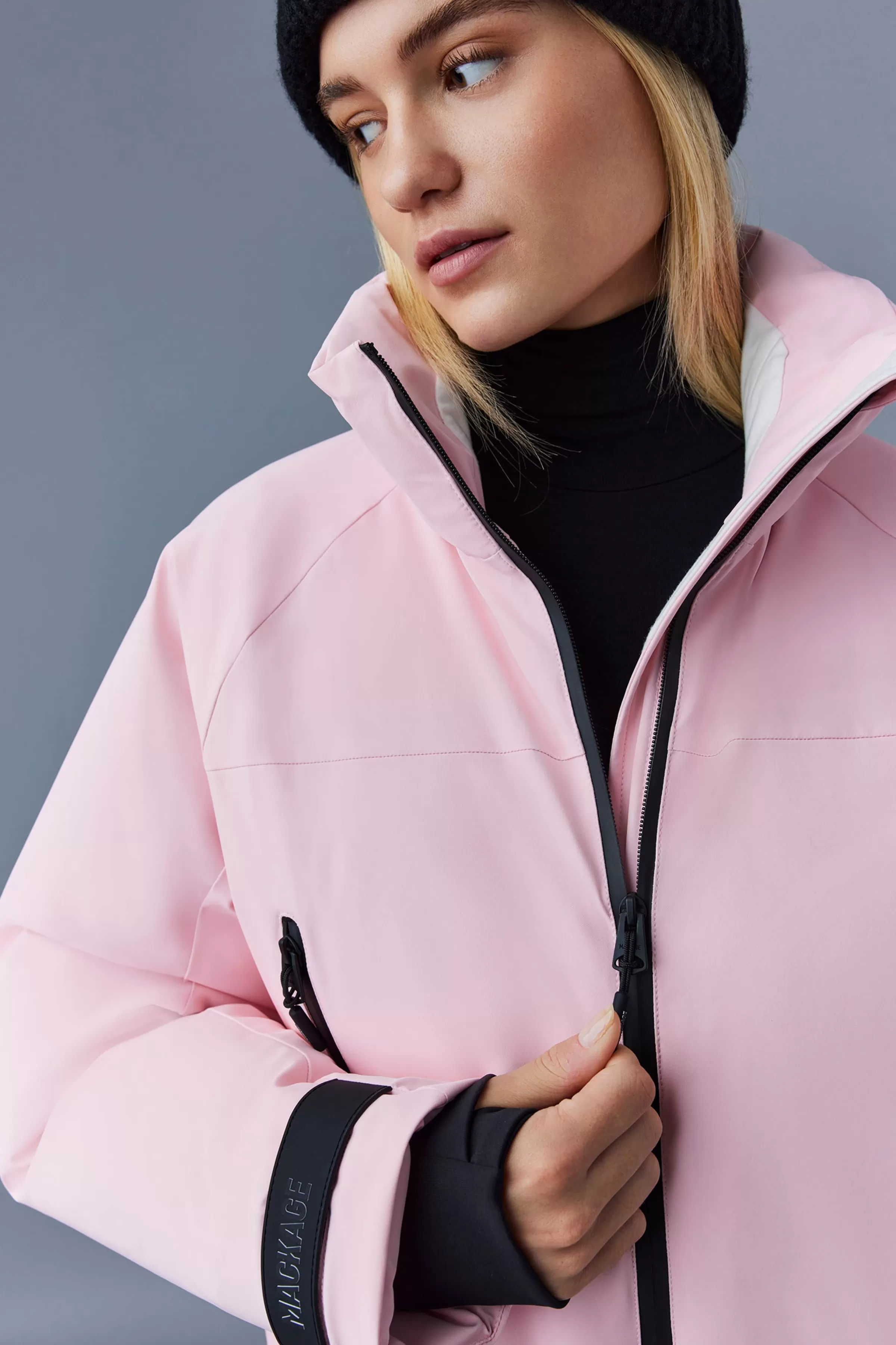 Amanda, Stretch Down Ski Jacket With Hood For Ladies | ® US | Mackage Shop