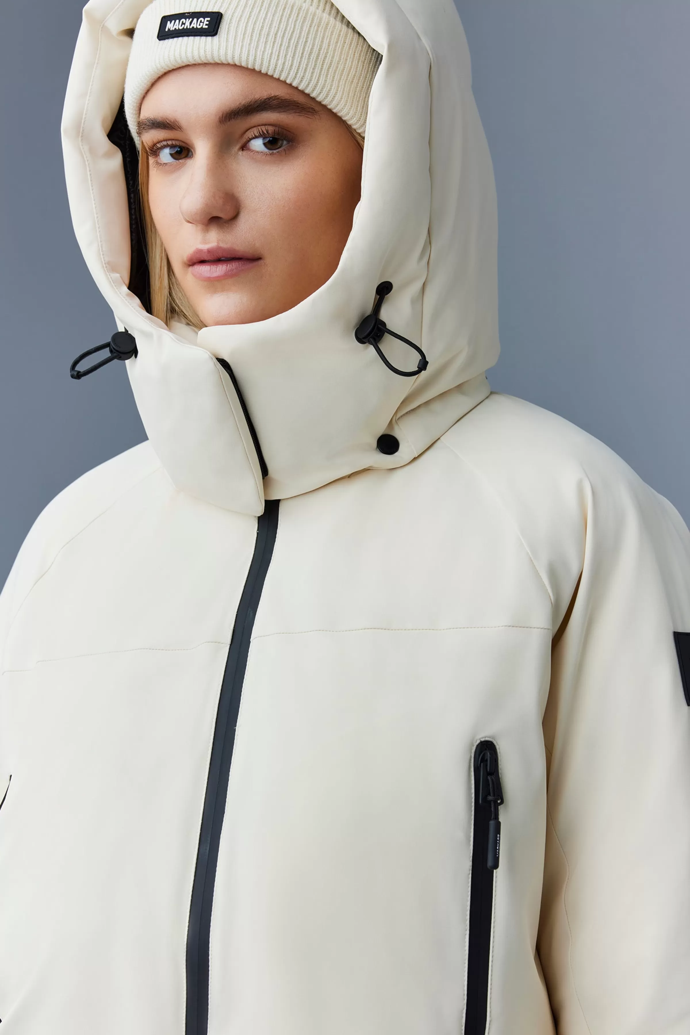 Amanda, Stretch Down Ski Jacket With Hood For Ladies | ® US | Mackage Shop