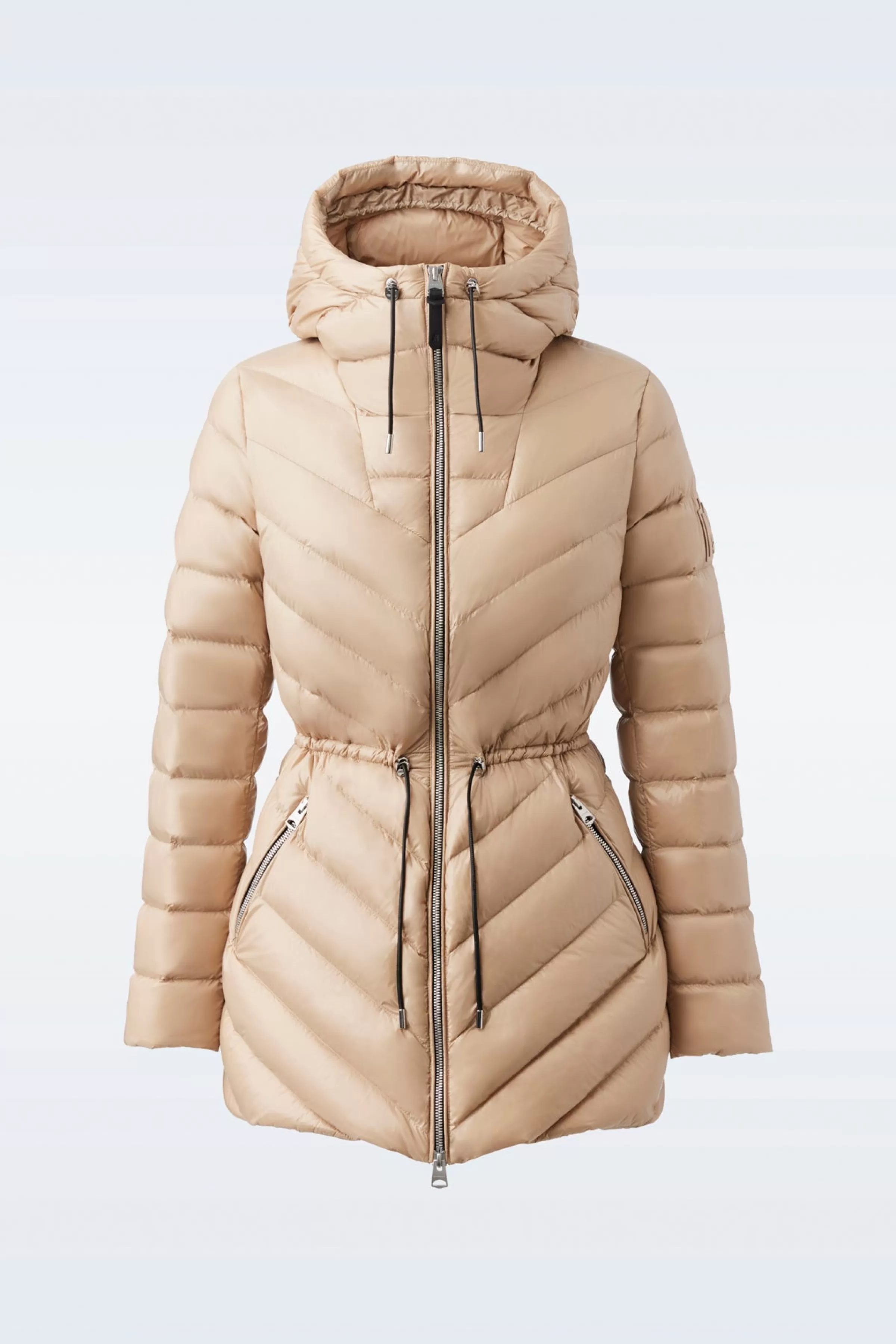 Arita, Light Hooded Down Chevron Jacket For Ladies | ® US | Mackage Online