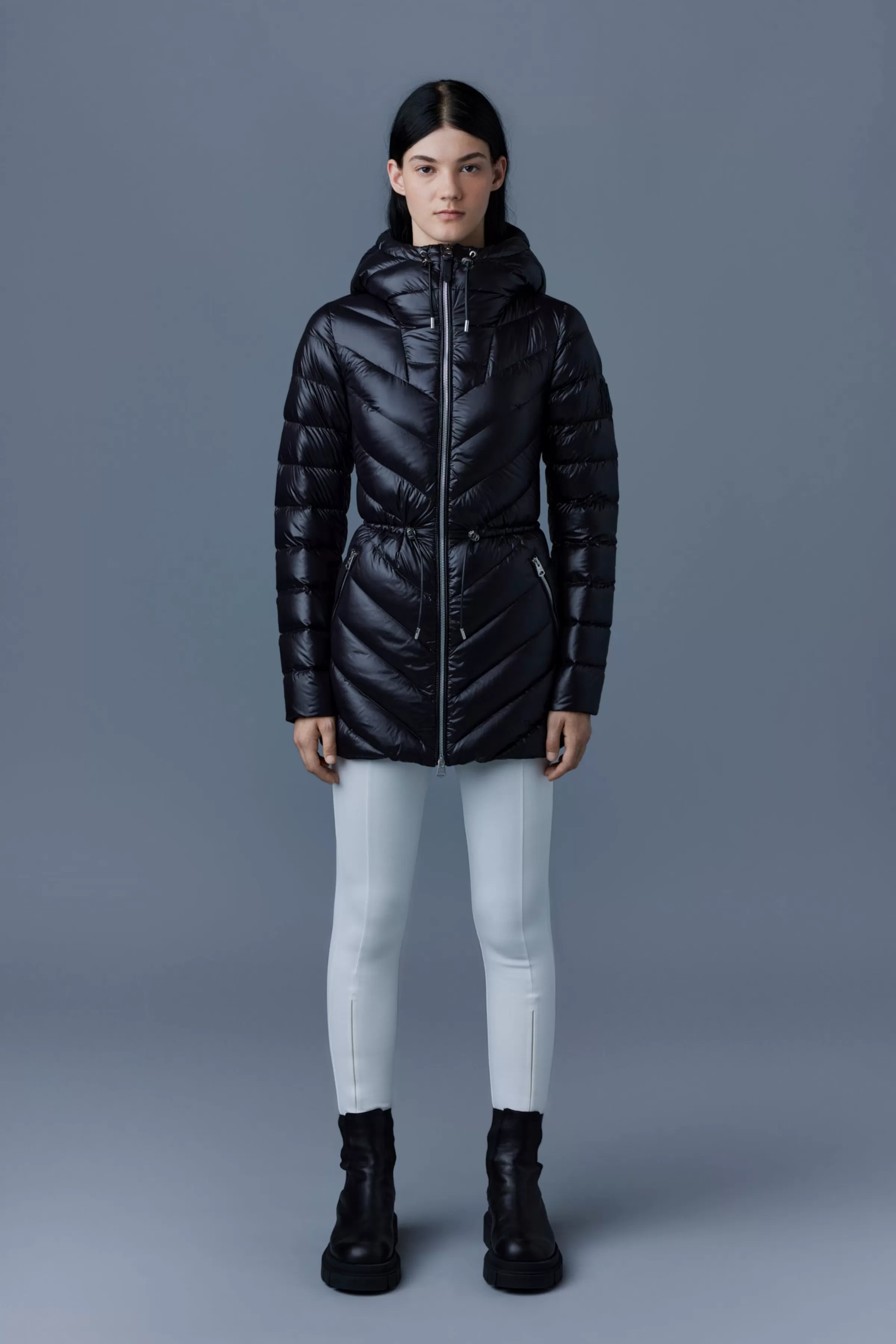 Arita, Light Hooded Down Chevron Jacket For Ladies | ® US | Mackage Online