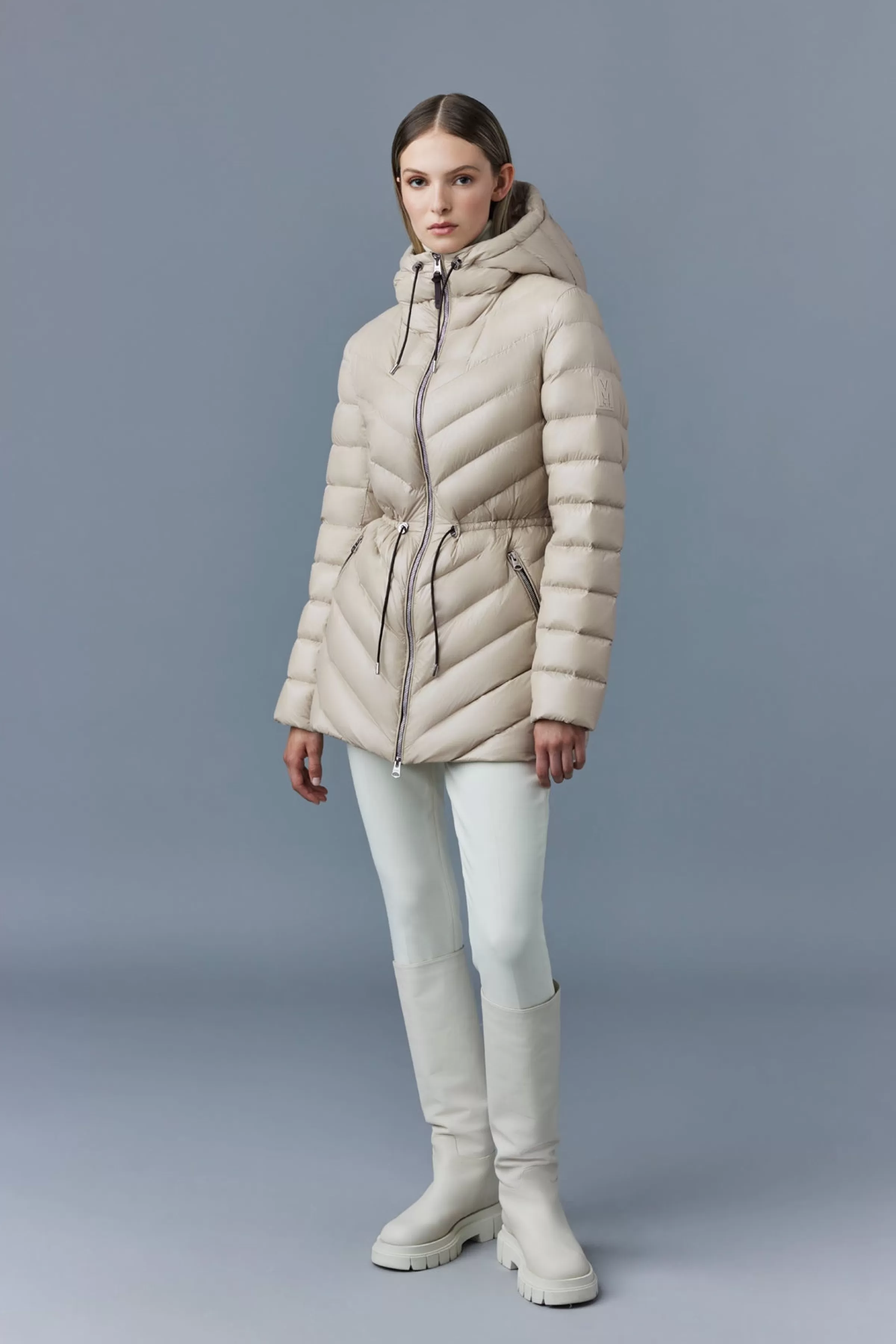 Arita, Light Hooded Down Chevron Jacket For Ladies | ® US | Mackage Online