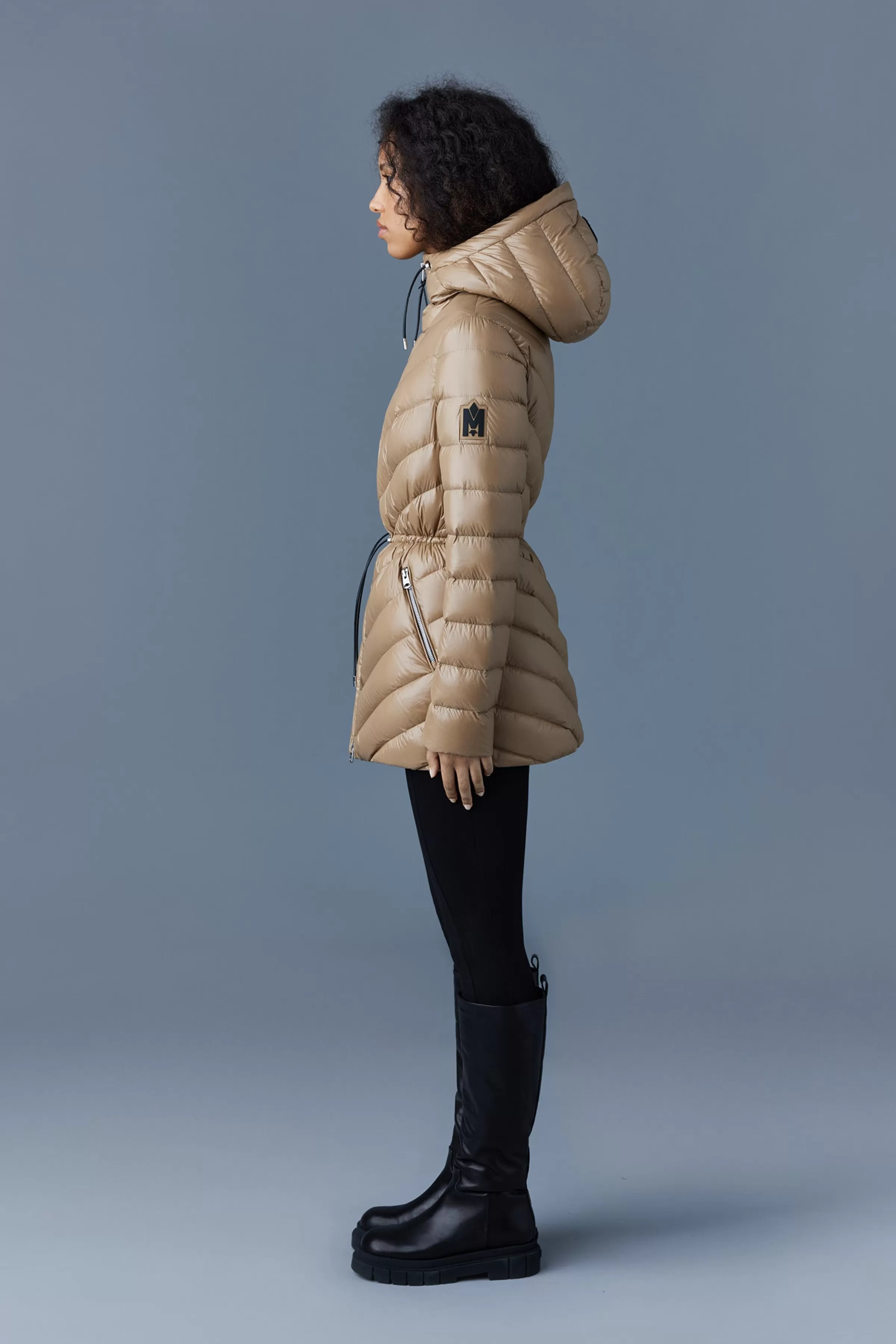 Arita, Light Hooded Down Chevron Jacket For Ladies | ® US | Mackage Online