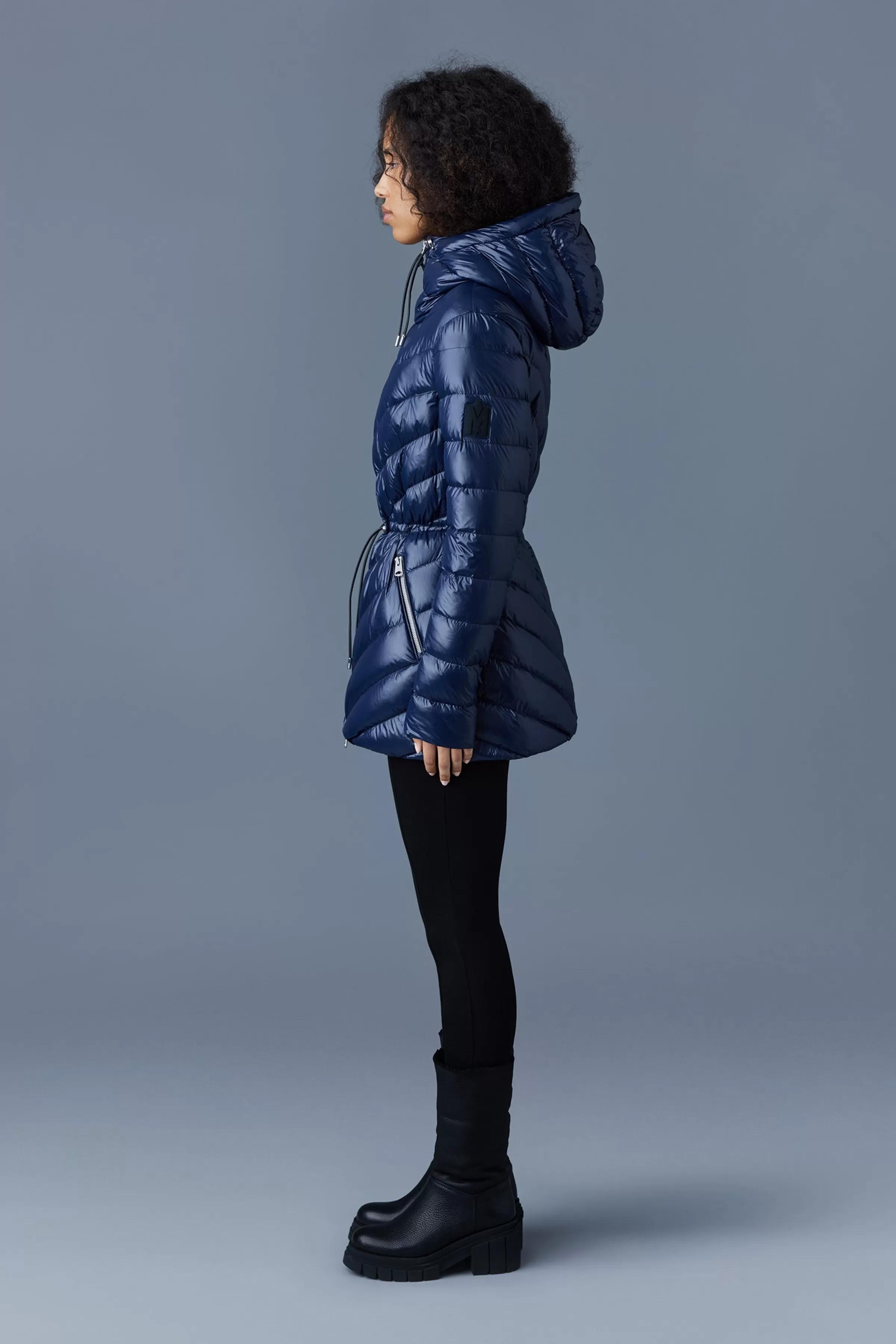 Arita, Light Hooded Down Chevron Jacket For Ladies | ® US | Mackage Online