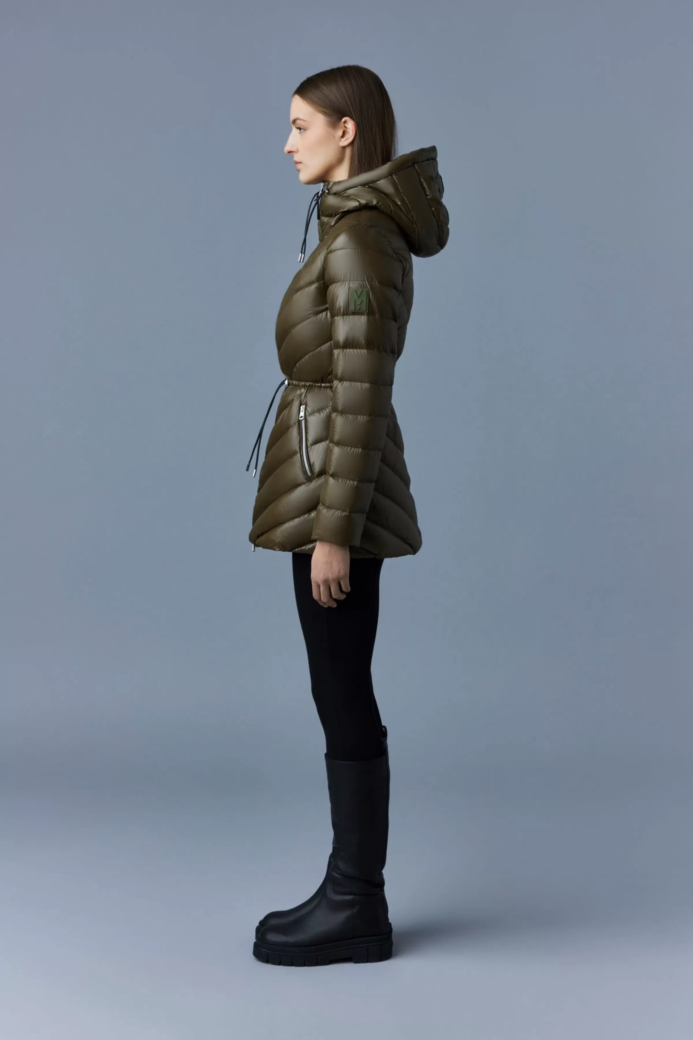 Arita, Light Hooded Down Chevron Jacket For Ladies | ® US | Mackage Online