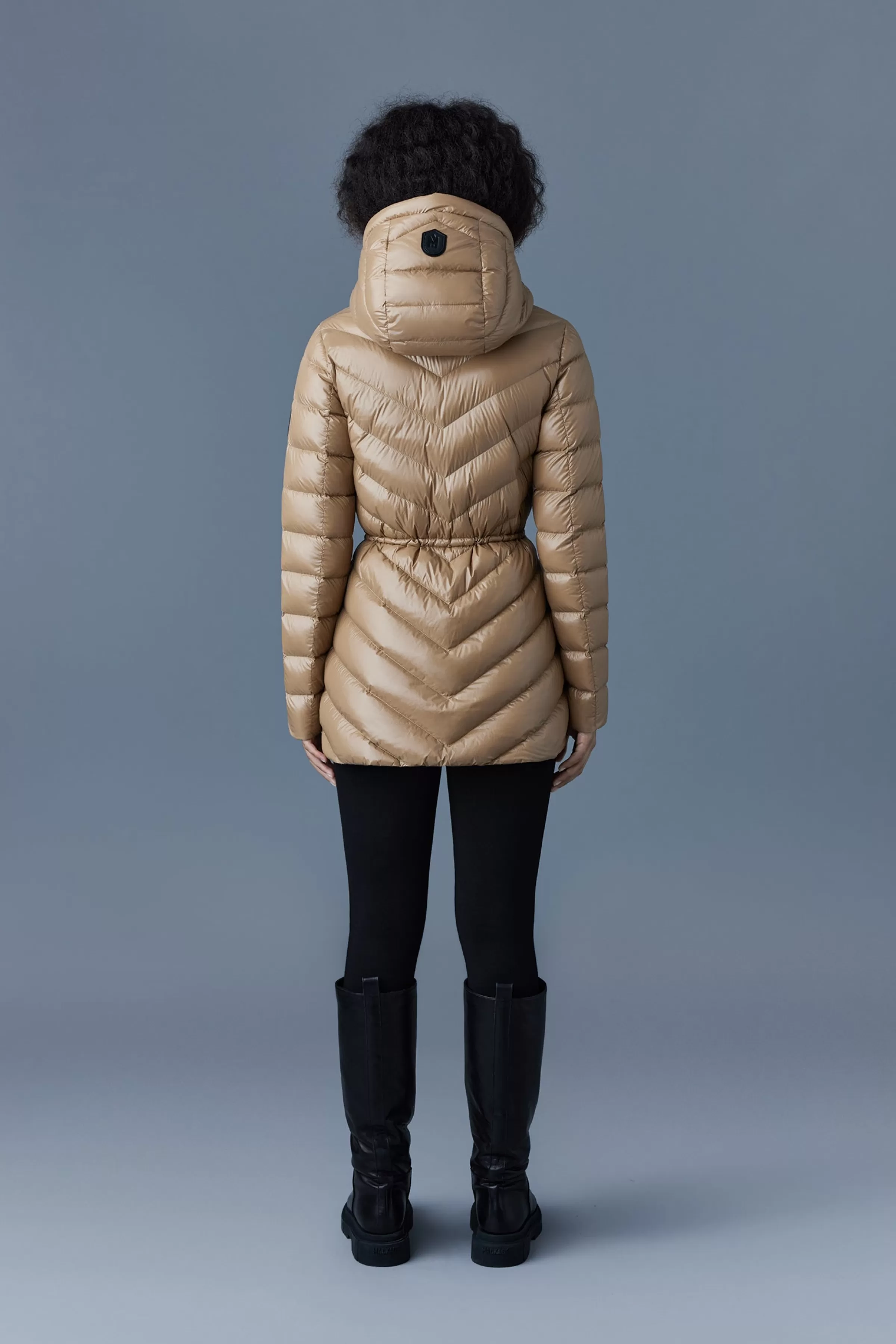 Arita, Light Hooded Down Chevron Jacket For Ladies | ® US | Mackage Online