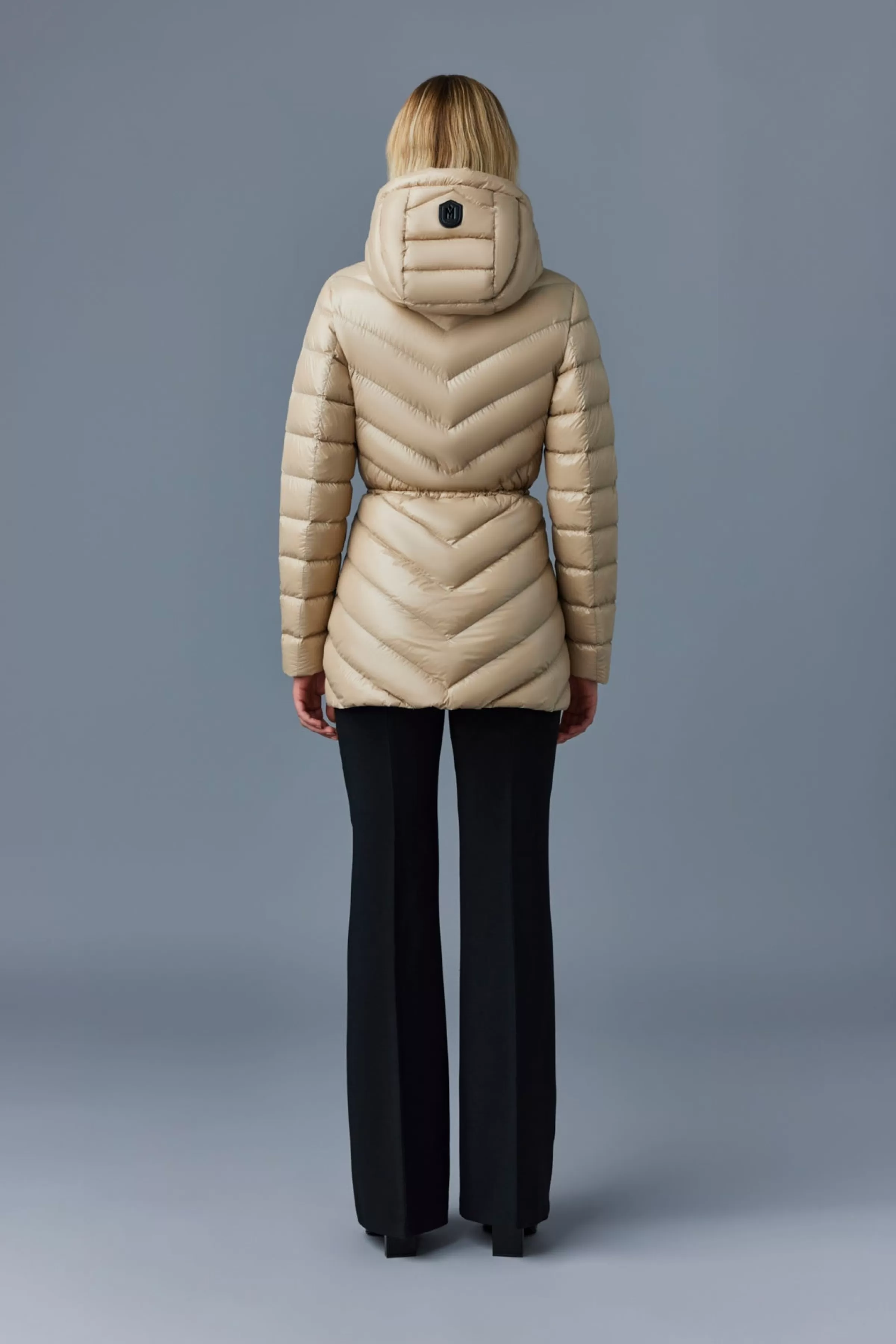 Arita, Light Hooded Down Chevron Jacket For Ladies | ® US | Mackage Online
