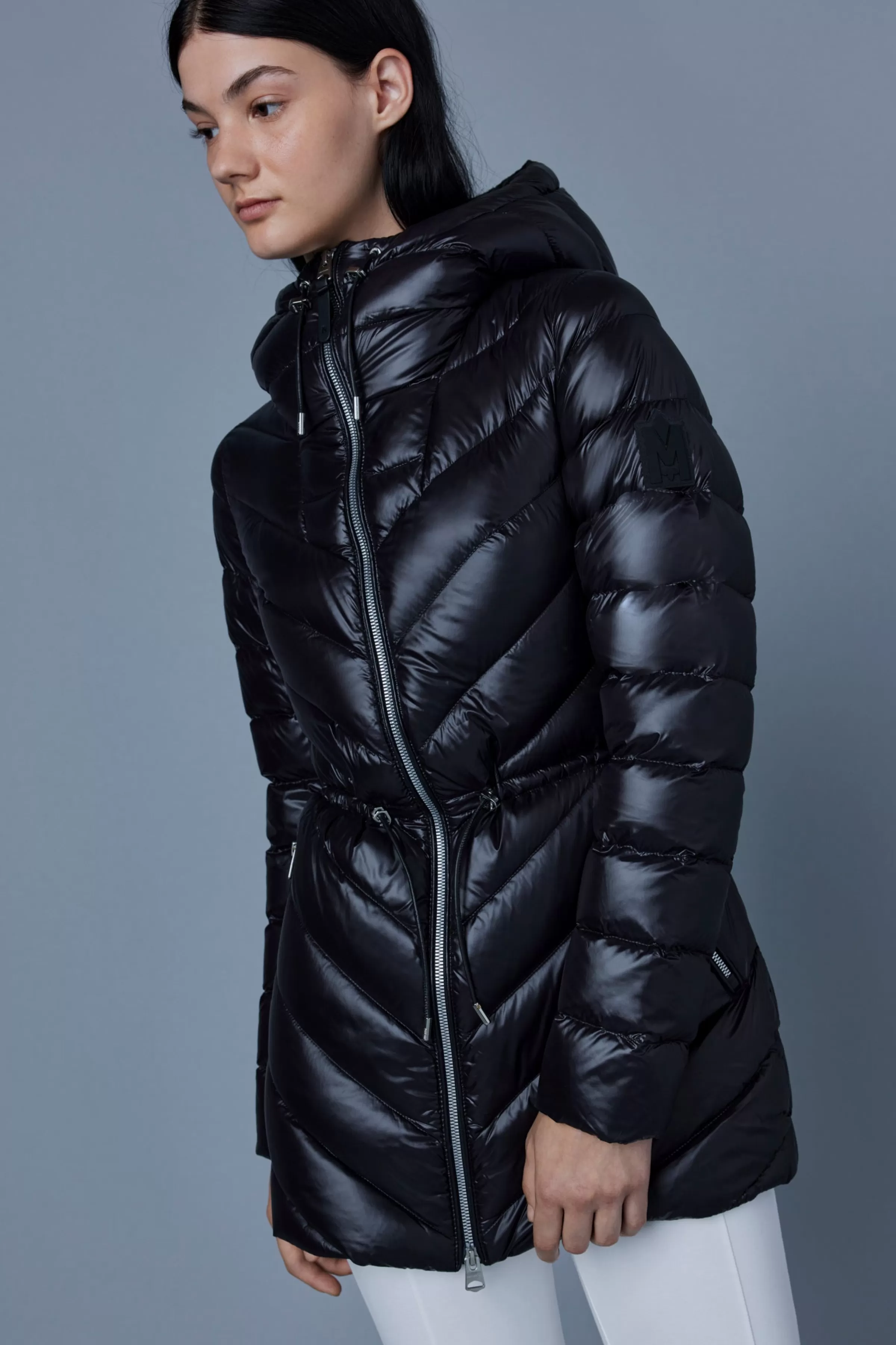 Arita, Light Hooded Down Chevron Jacket For Ladies | ® US | Mackage Online