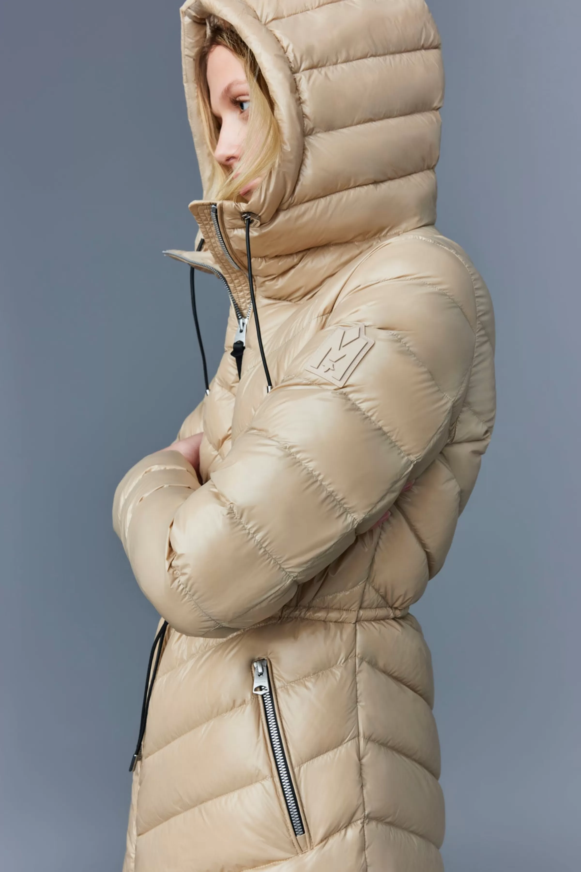 Arita, Light Hooded Down Chevron Jacket For Ladies | ® US | Mackage Online