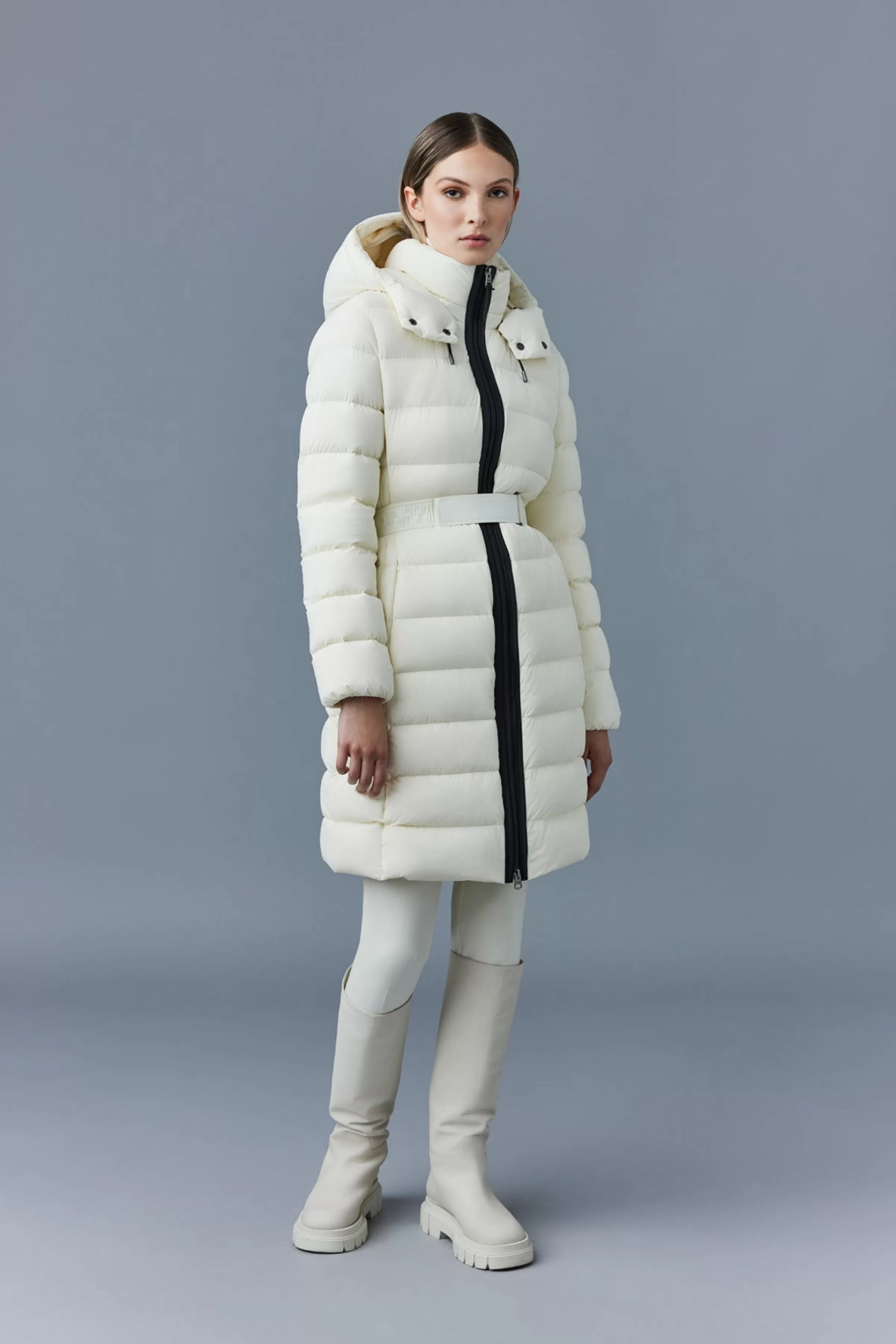 Ashley, Stretch Light Down With Removable Hood For Ladies | ® US | Mackage Flash Sale