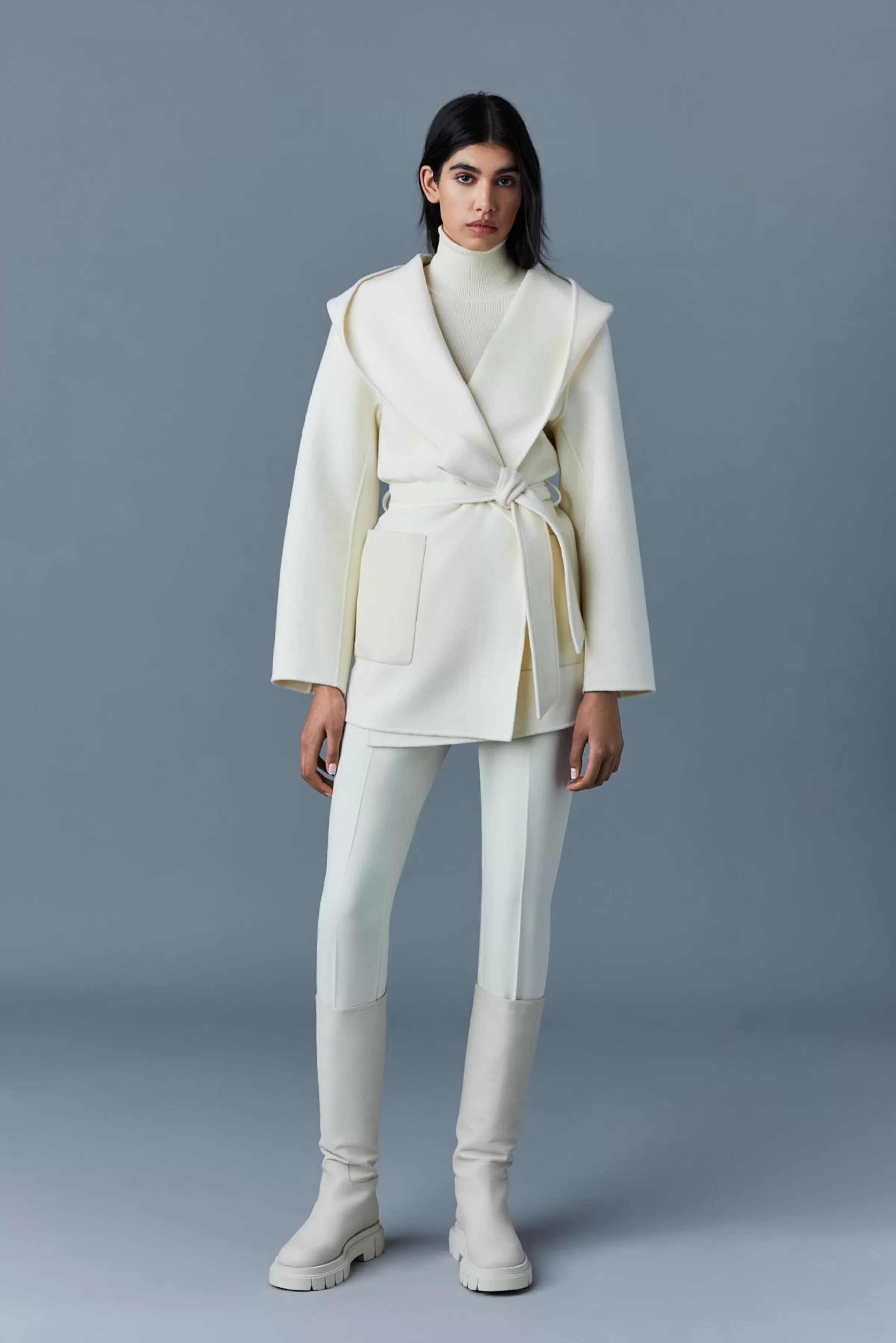 Azra, Double-face Wool Wrap Coat For Ladies | ® US | Mackage Flash Sale