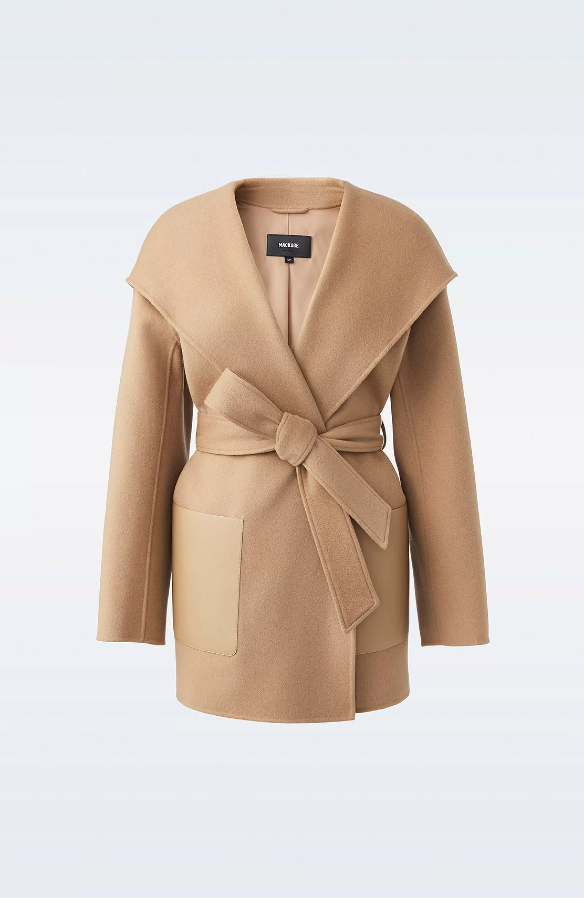 Azra, Double-face Wool Wrap Coat For Ladies | ® US | Mackage Flash Sale