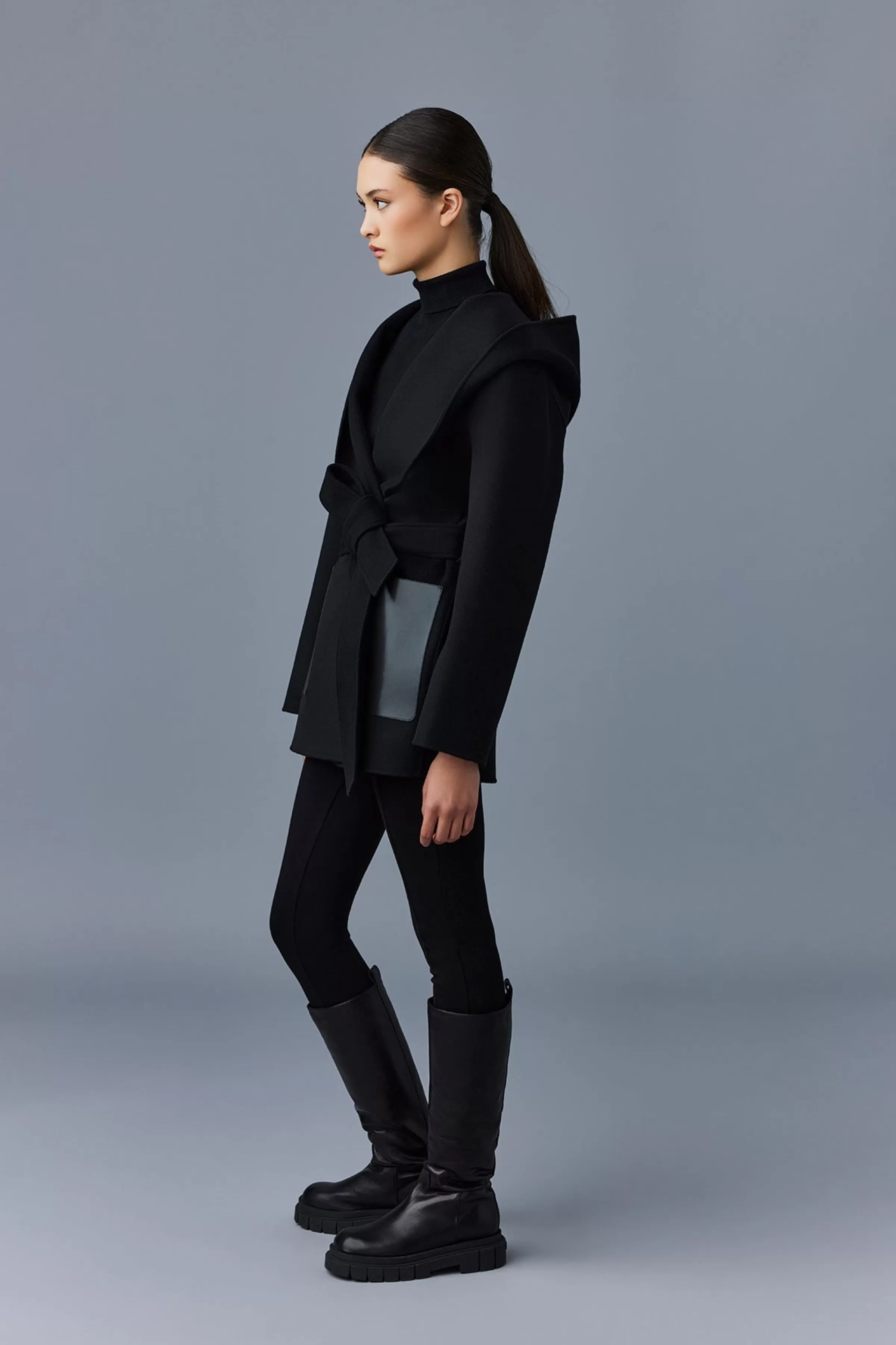 Azra, Double-face Wool Wrap Coat For Ladies | ® US | Mackage Flash Sale