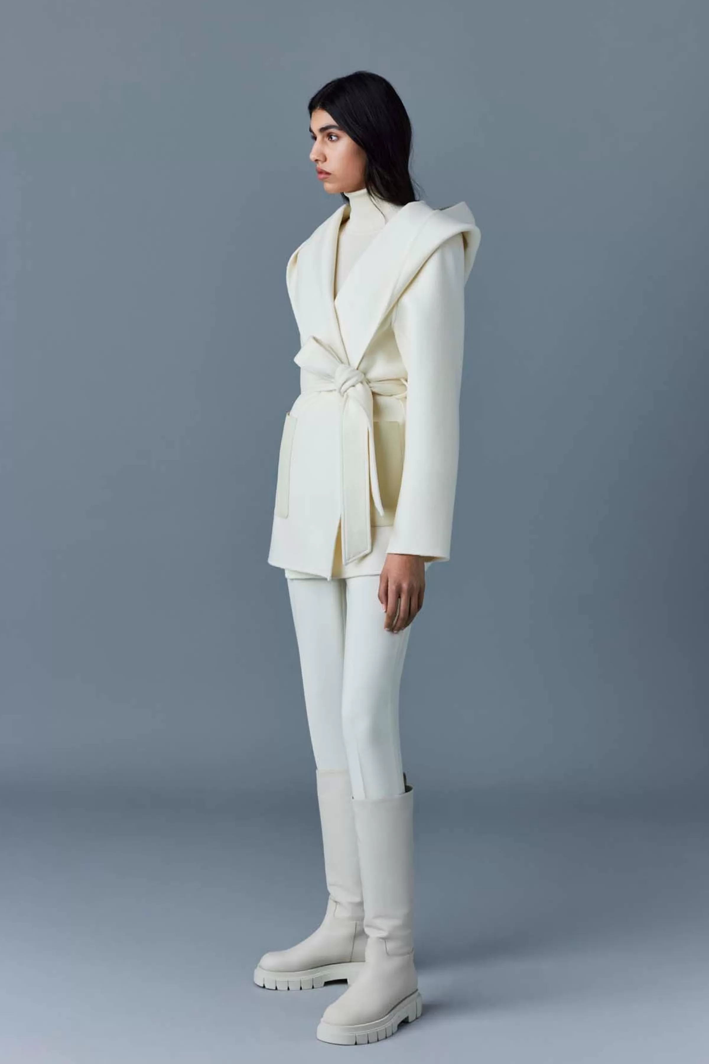 Azra, Double-face Wool Wrap Coat For Ladies | ® US | Mackage Cheap