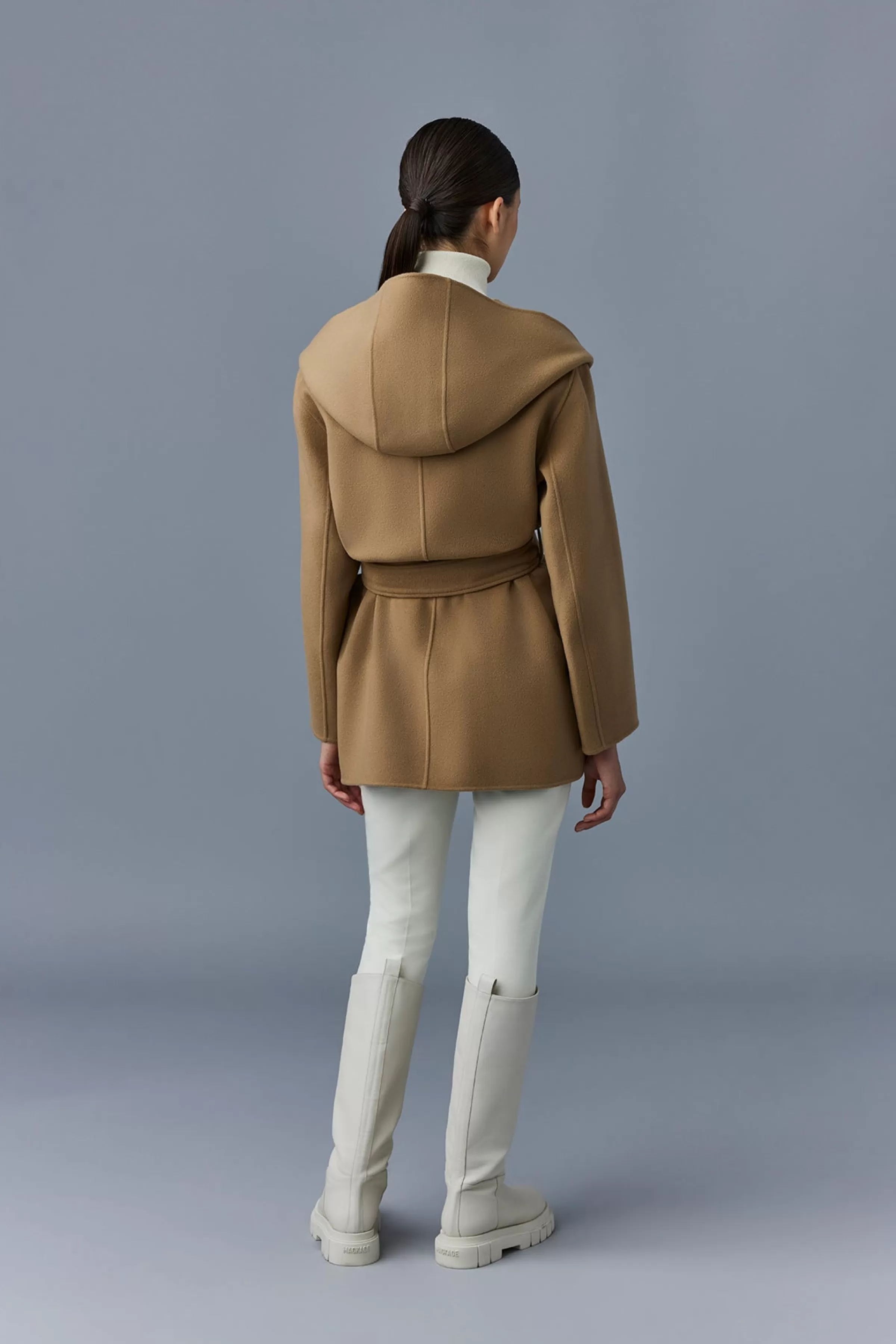 Azra, Double-face Wool Wrap Coat For Ladies | ® US | Mackage Cheap