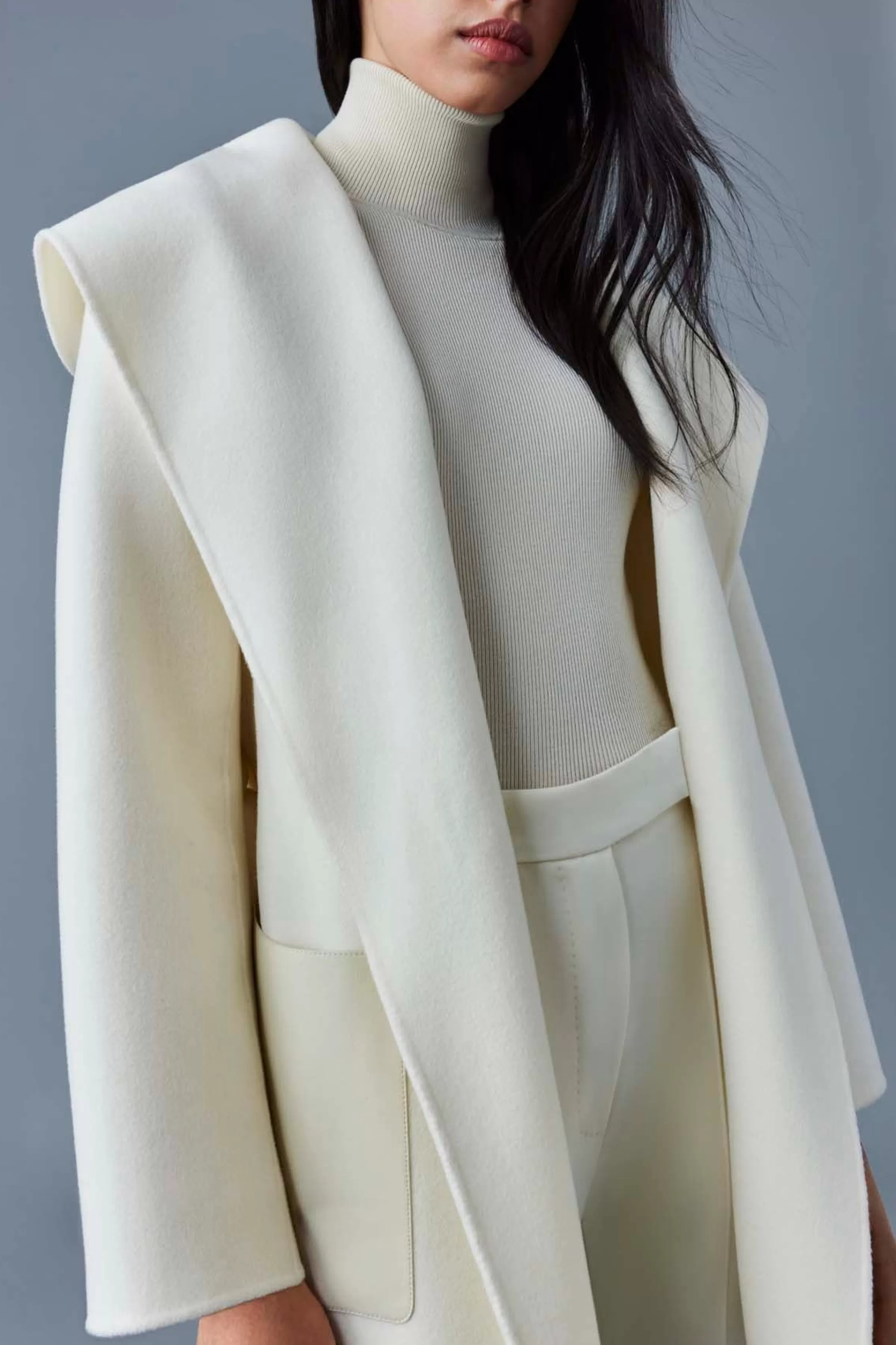 Azra, Double-face Wool Wrap Coat For Ladies | ® US | Mackage Cheap