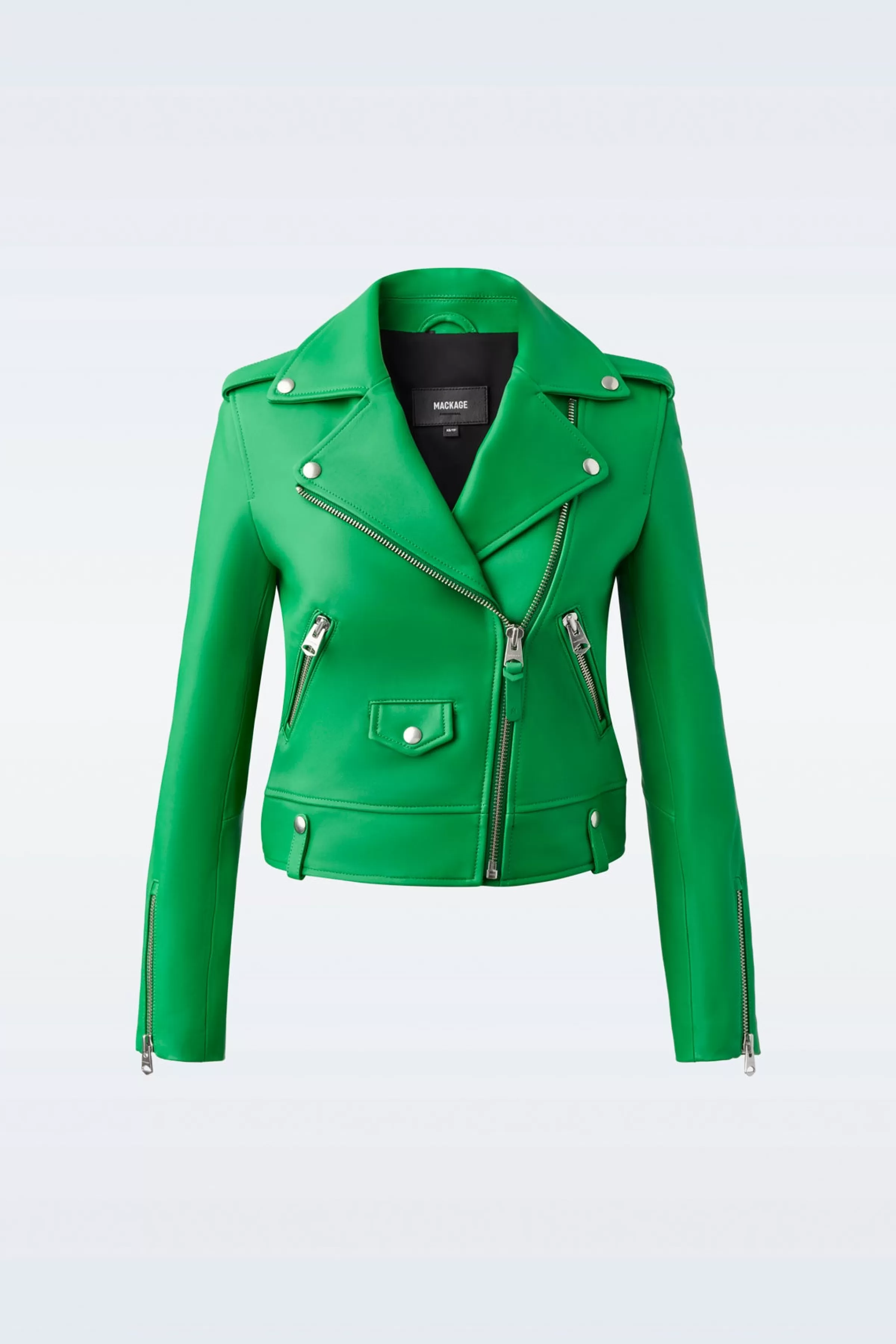 Baya, (R) Leather Biker Jacket For Ladies | ® US | Mackage Clearance