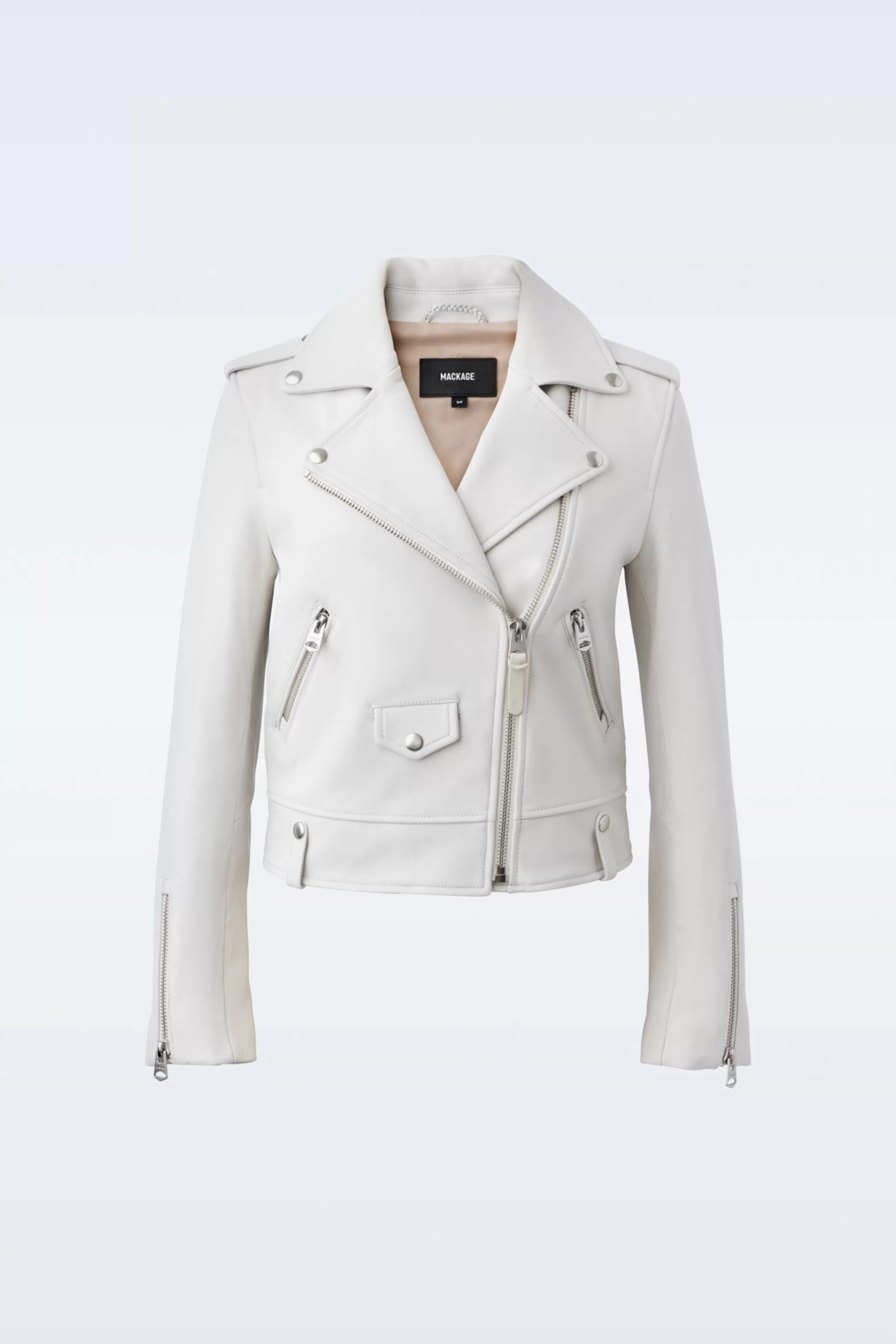 Baya, (R) Leather Biker Jacket For Ladies | ® US | Mackage Clearance