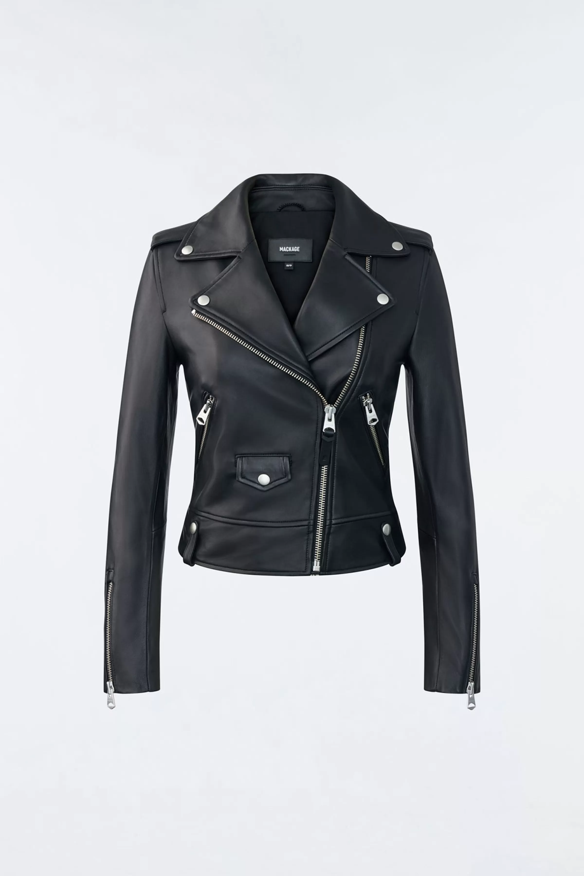 Baya, (R) Leather Biker Jacket For Ladies | ® US | Mackage Clearance