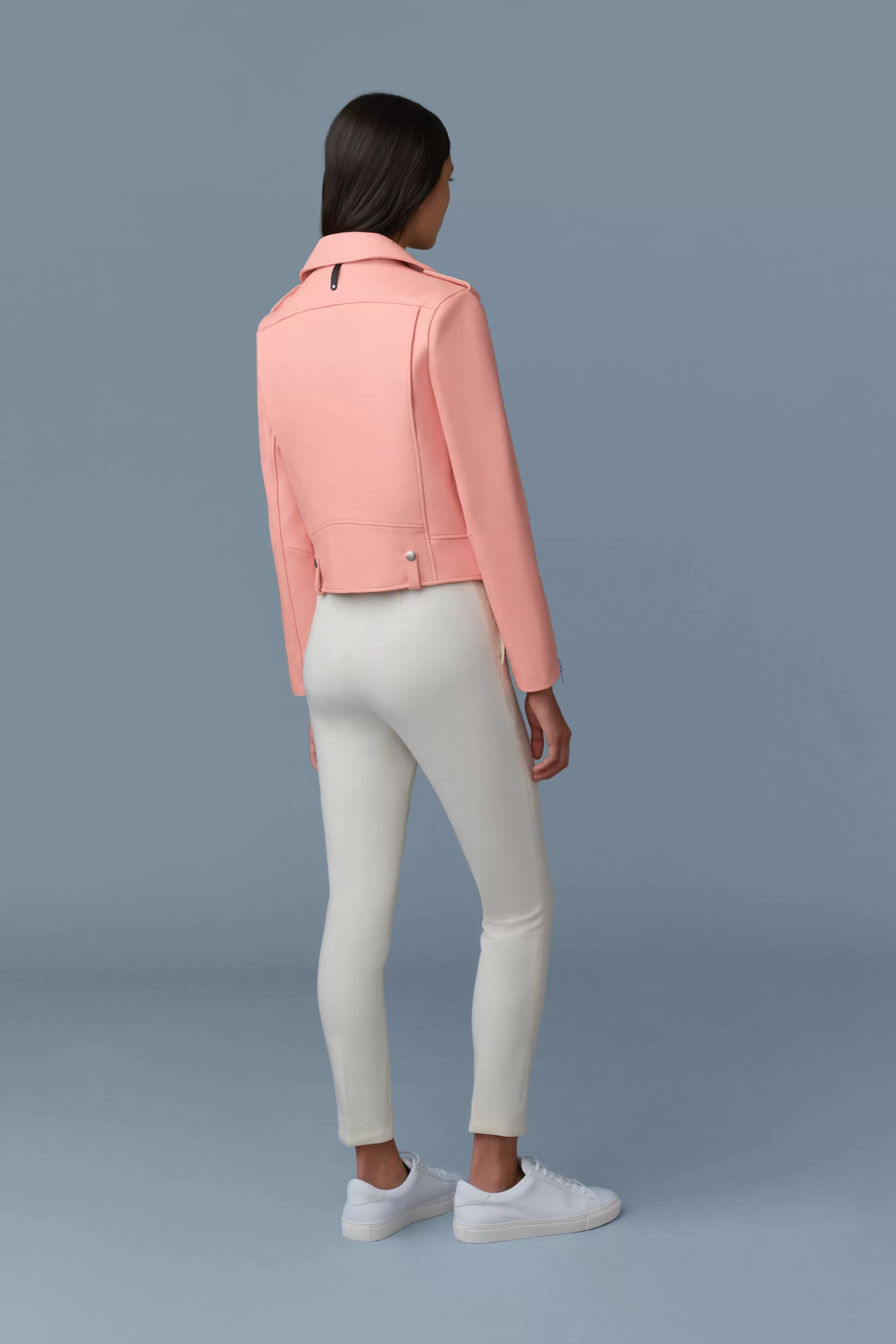 Baya, (R) Leather Biker Jacket For Ladies | ® US | Mackage Clearance