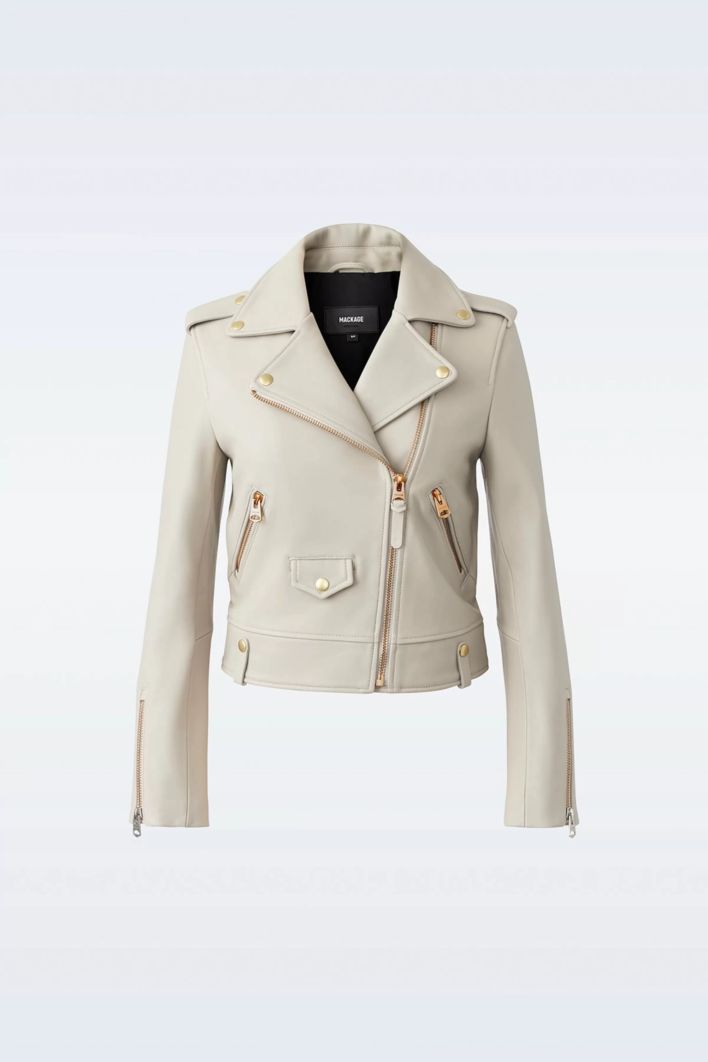 Baya, (R) Leather Biker Jacket For Ladies | ® US | Mackage Clearance