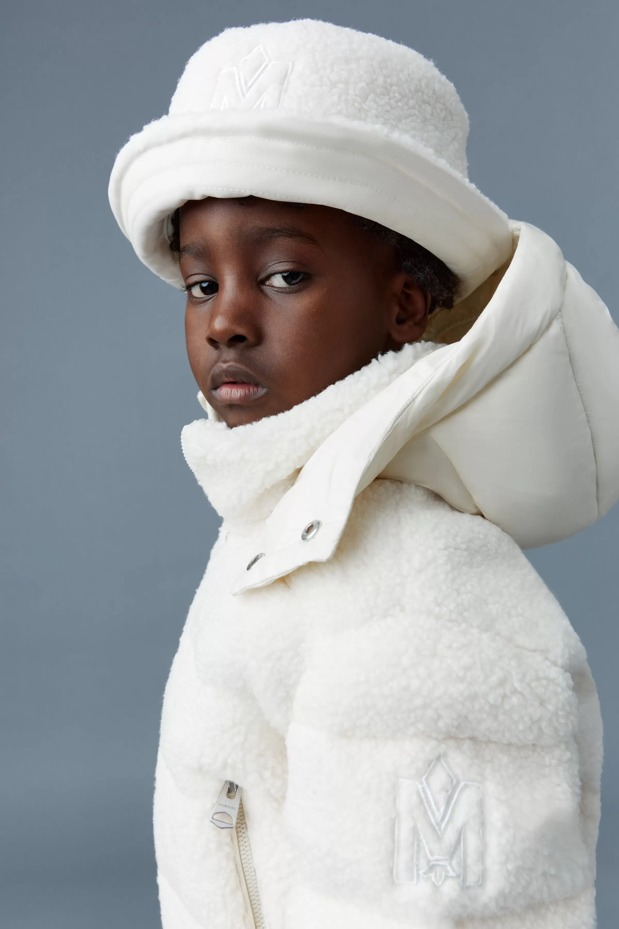 Bennet, Unisex Teddy Down Bucket Hat With Logo | ® US | Mackage Online