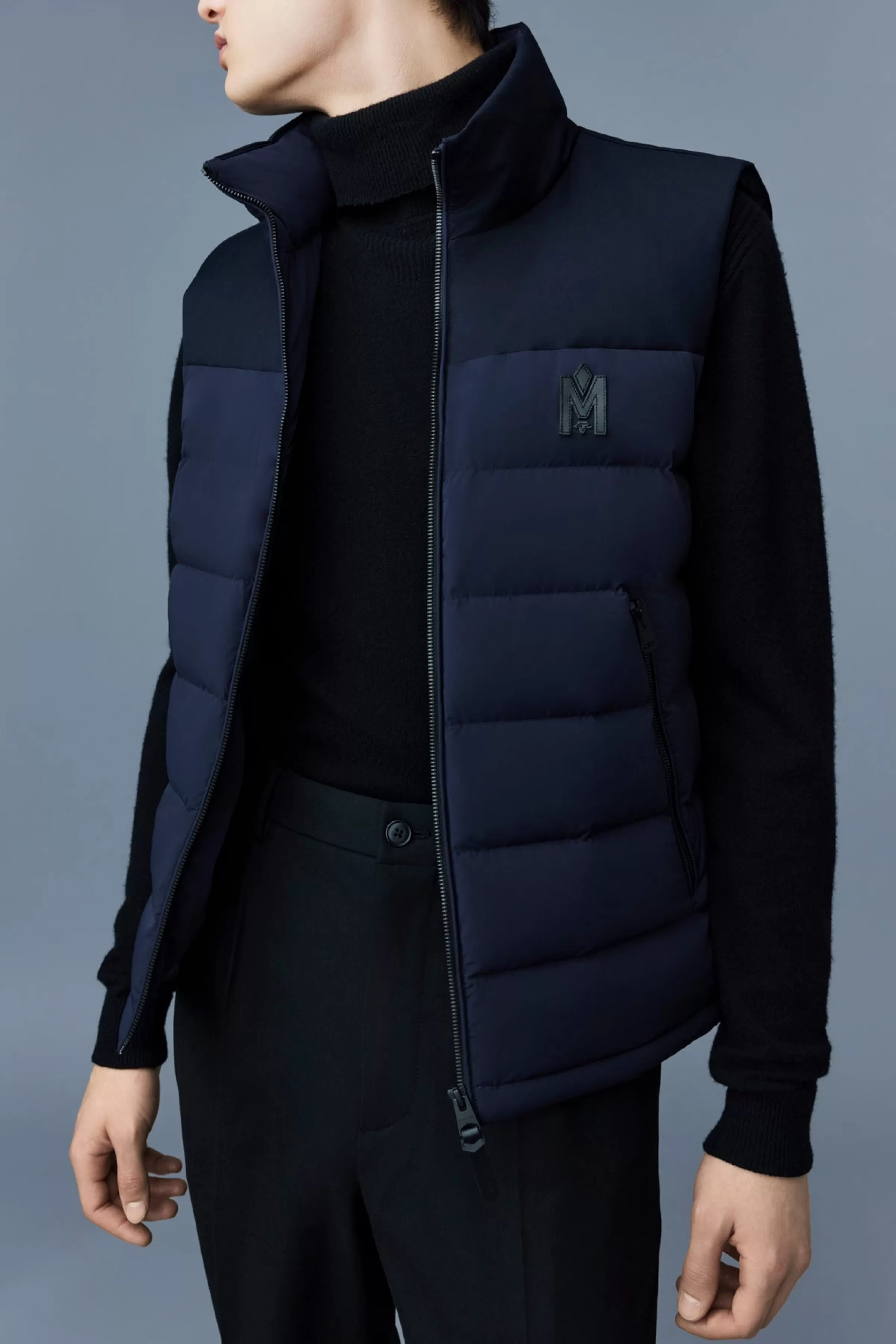 Bobbie, Agile-360 Stretch Light Down Vest With Stand Collar For Men | ® US | Mackage Discount