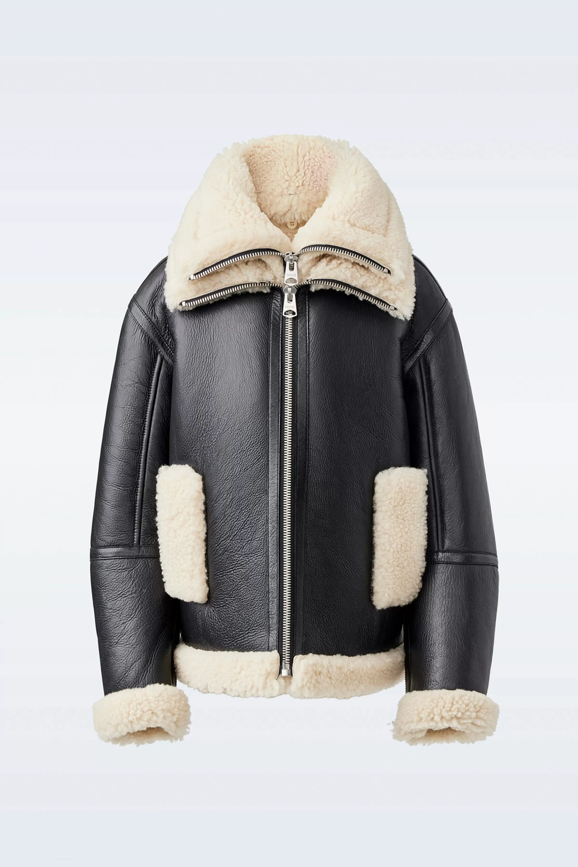 Calan, Sheepskin Bomber Jacket With Removable Collar For Kids (8-14 Years) | ® US | Mackage Cheap