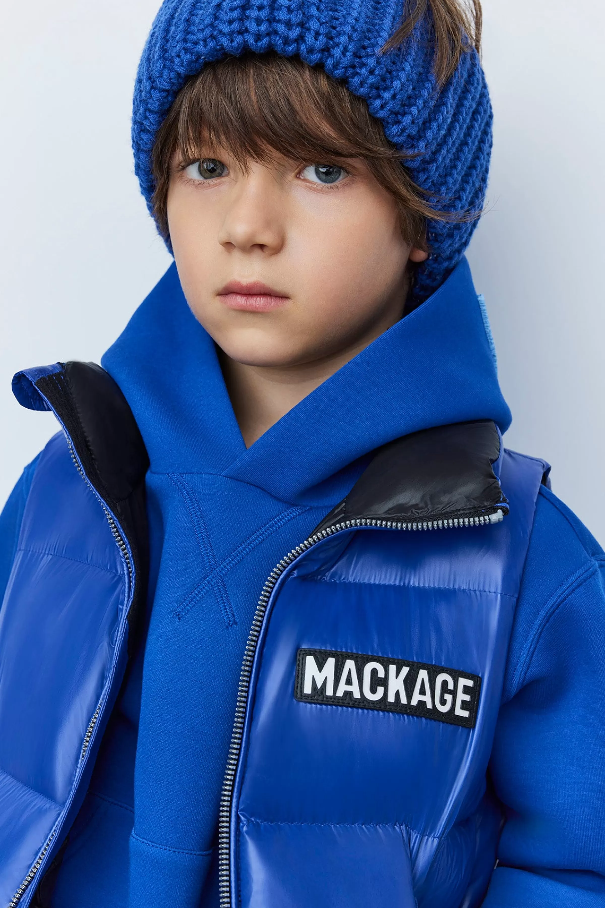 Charlee, Lustrous Light Down Puffer Vest For Kids (8-14 Years) | ® US | Mackage Fashion