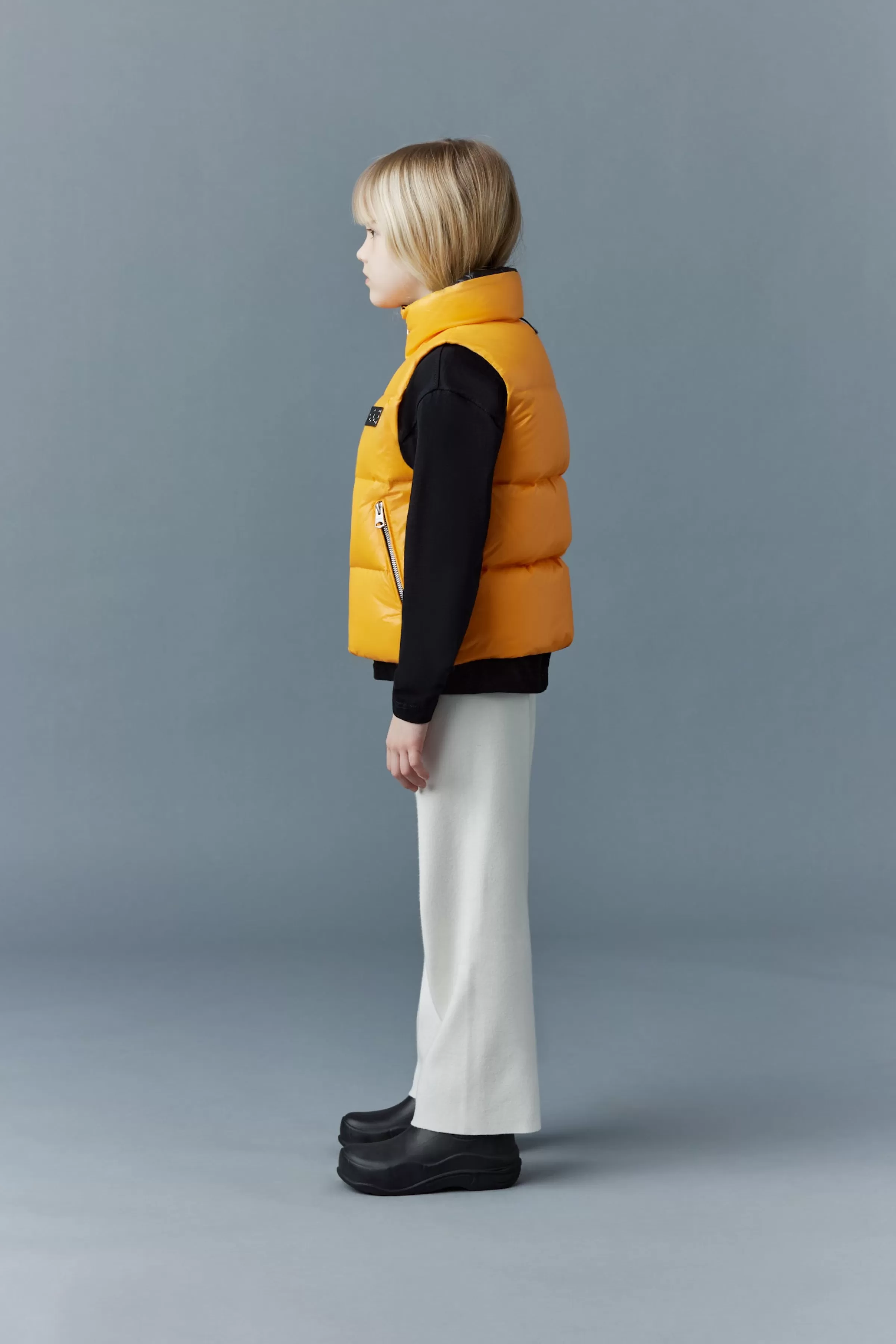 Charlee, Lustrous Light Down Puffer Vest For Kids (8-14 Years) | ® US | Mackage Fashion