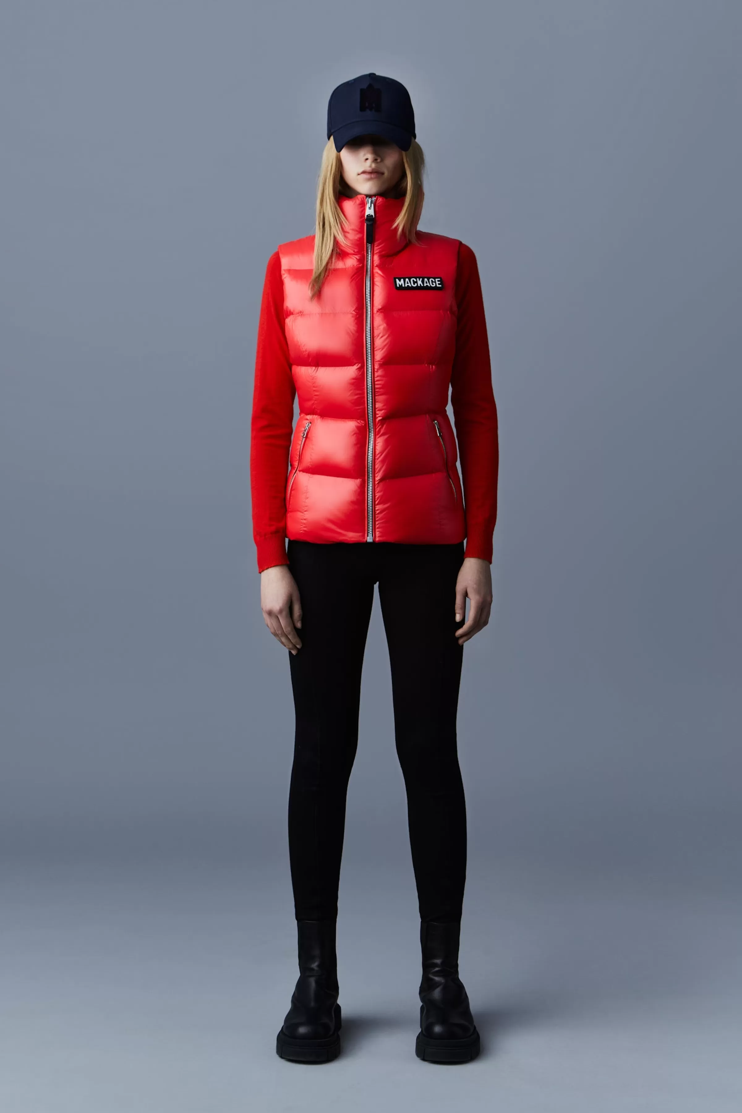 Chaya, Lustrous Light Down Vest For Ladies | ® US | Mackage New
