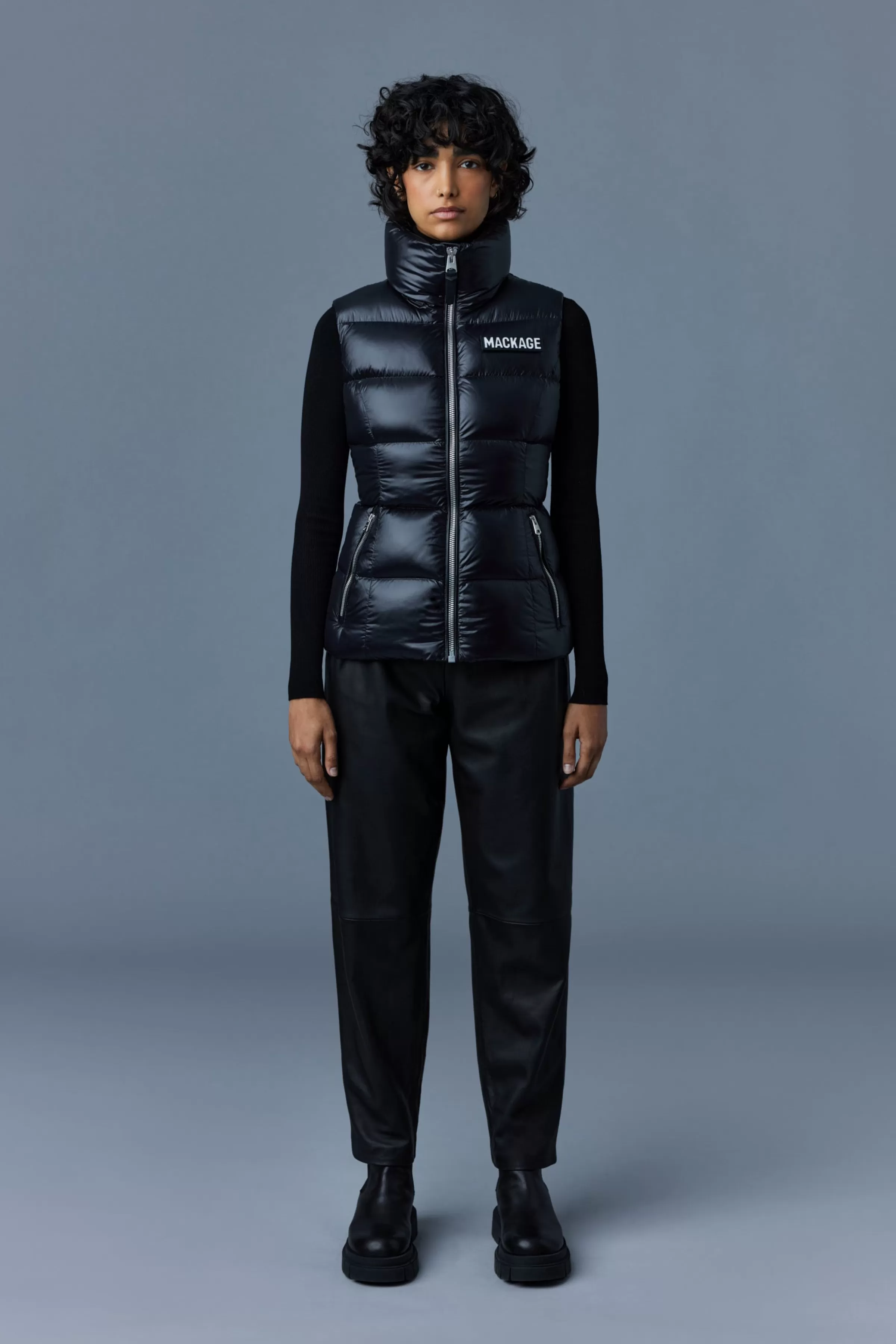 Chaya, Lustrous Light Down Vest For Ladies | ® US | Mackage New