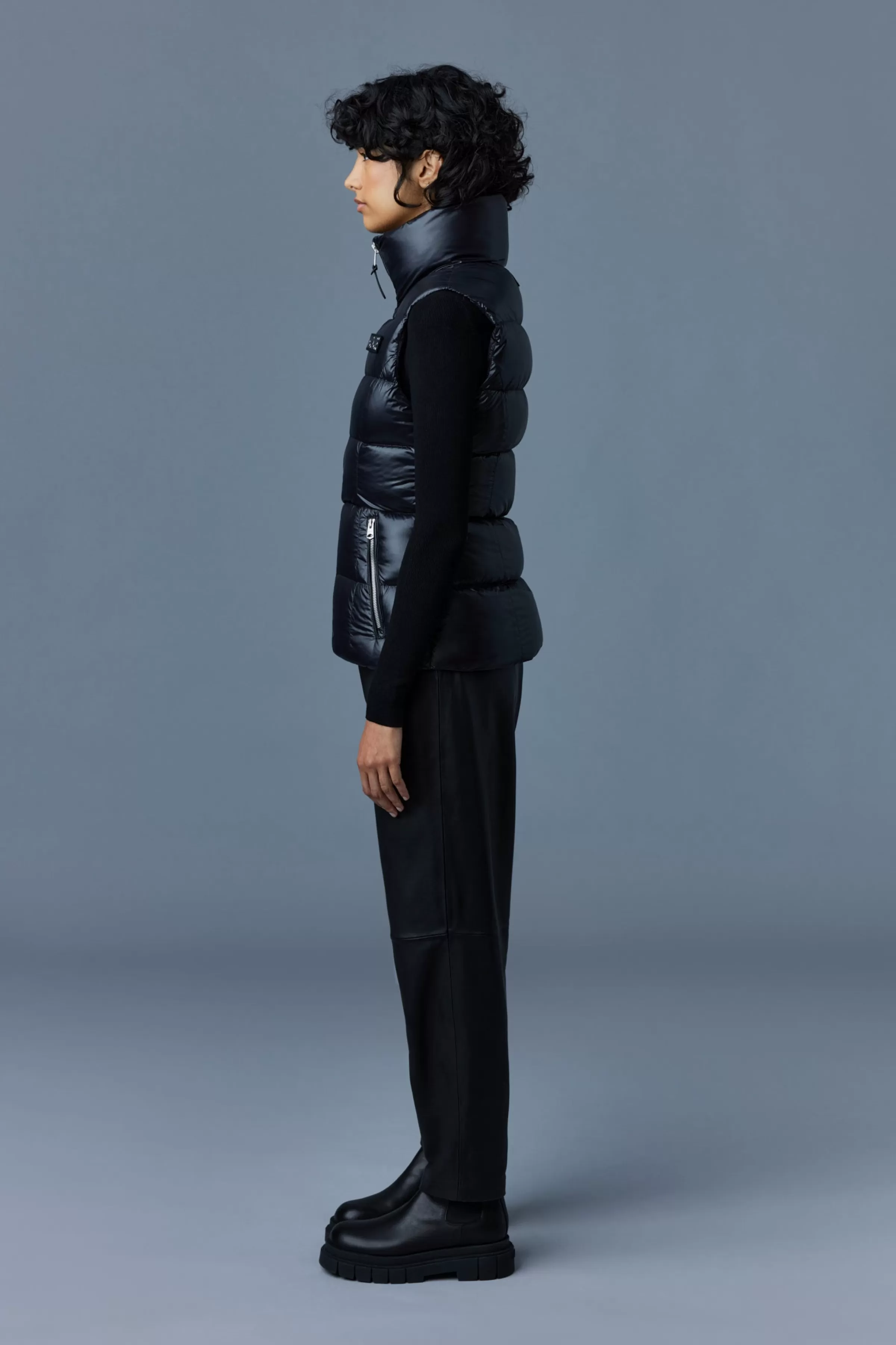 Chaya, Lustrous Light Down Vest For Ladies | ® US | Mackage New