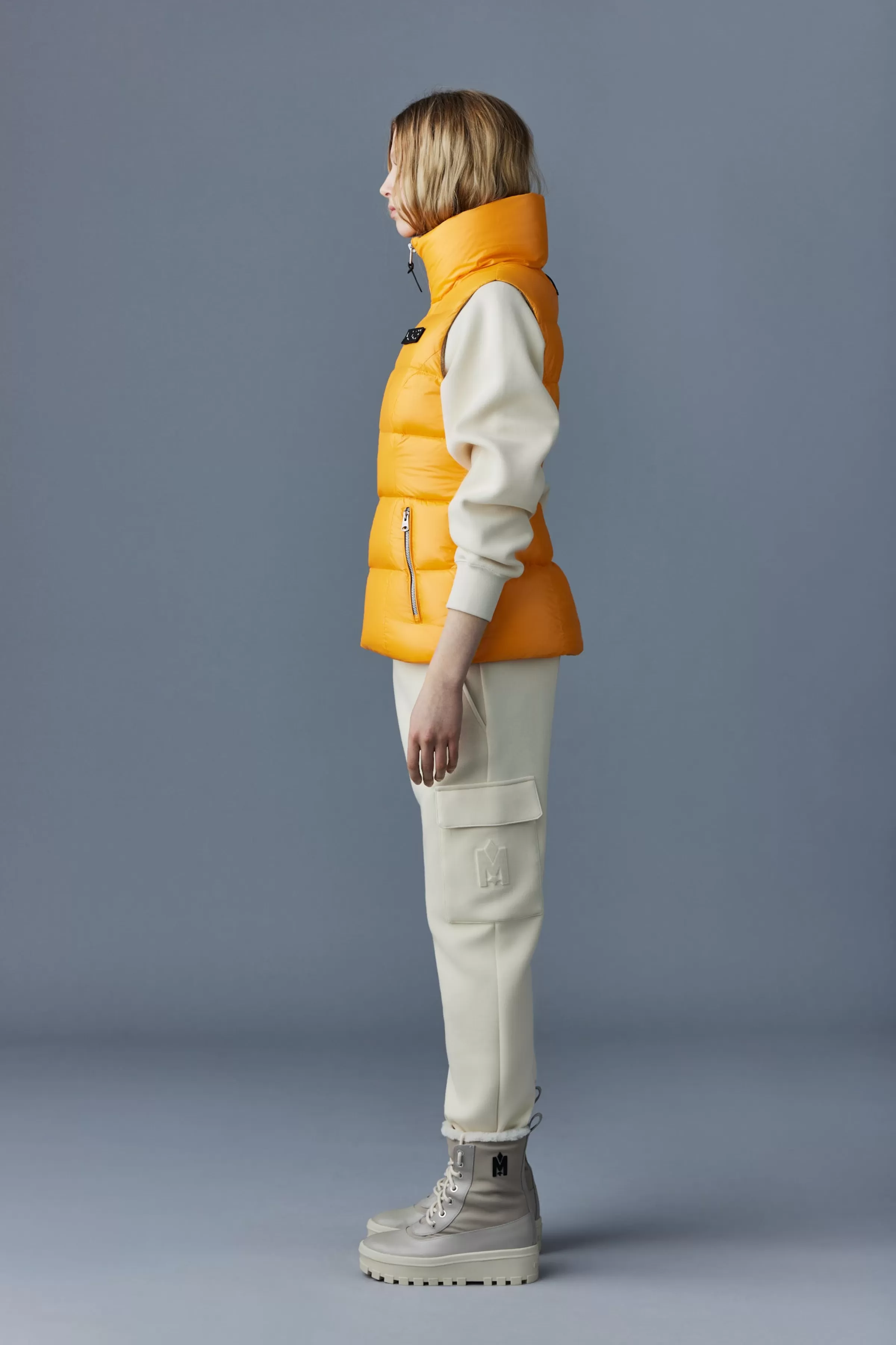 Chaya, Lustrous Light Down Vest For Ladies | ® US | Mackage New