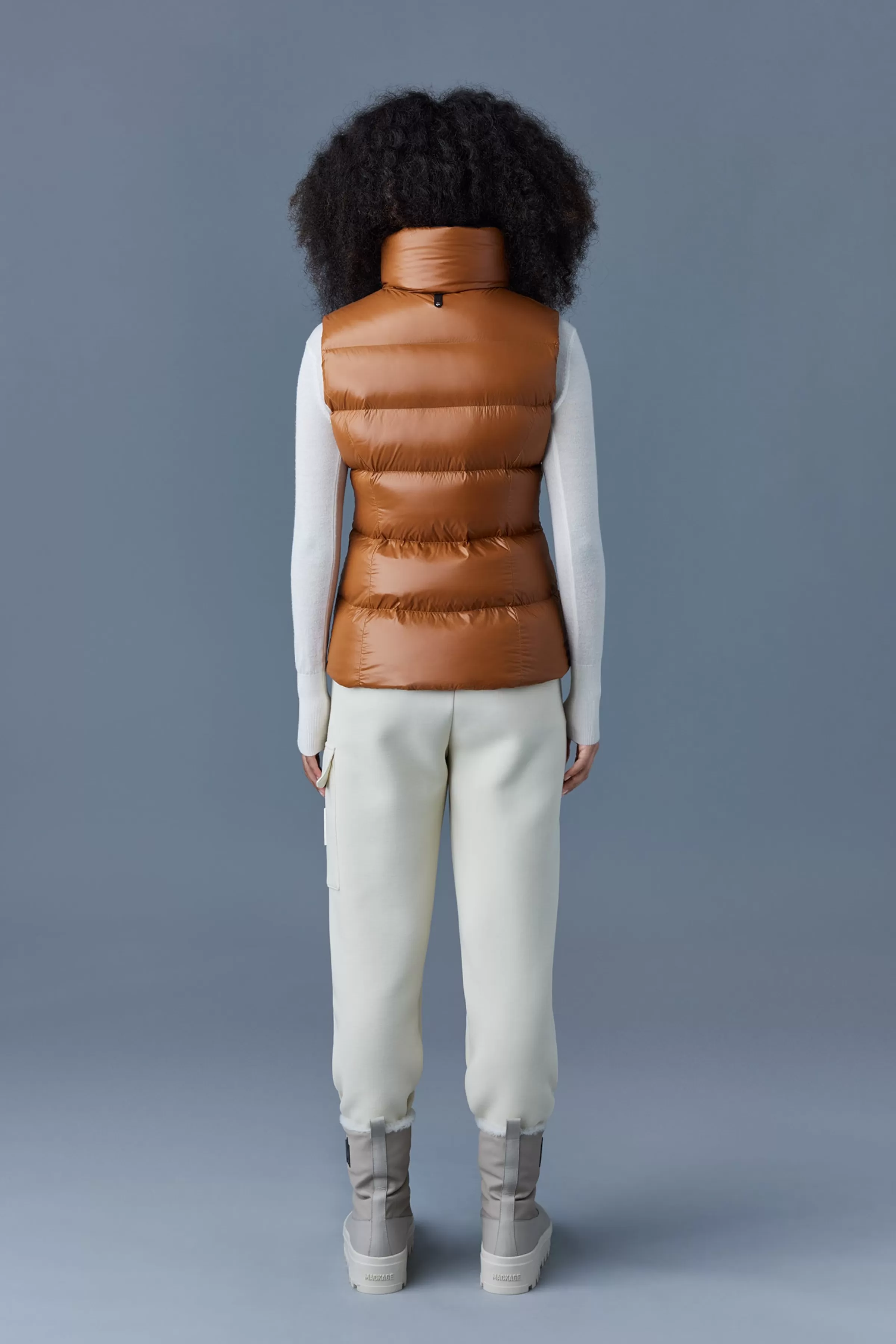 Chaya, Lustrous Light Down Vest For Ladies | ® US | Mackage New